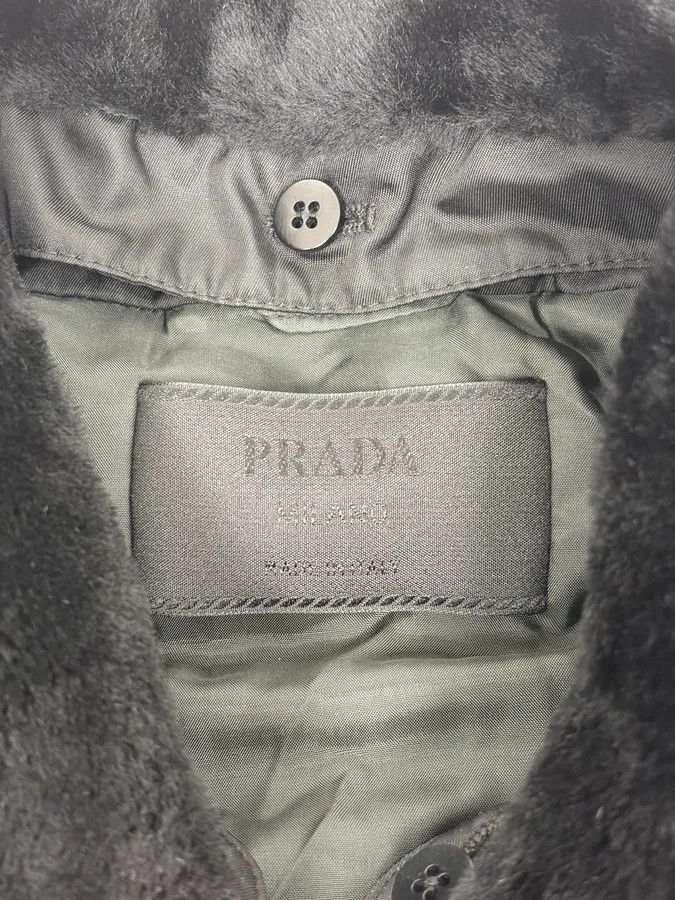 Prada 2000s Prada Black Classy Detachable Collar Nylon Bomber Jacket Size US M / EU 48-50 / 2 - 11 Thumbnail