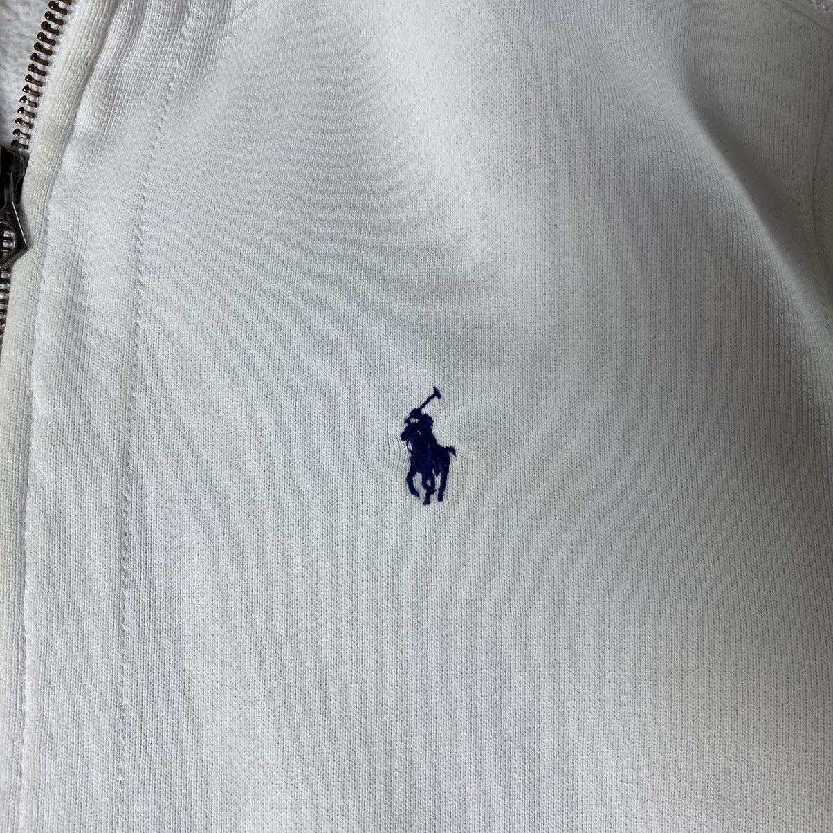 Polo Ralph Lauren Vintage Polo Ralph Lauren Zip Hoodie White Jumper Size US L / EU 52-54 / 3 - 5 Thumbnail
