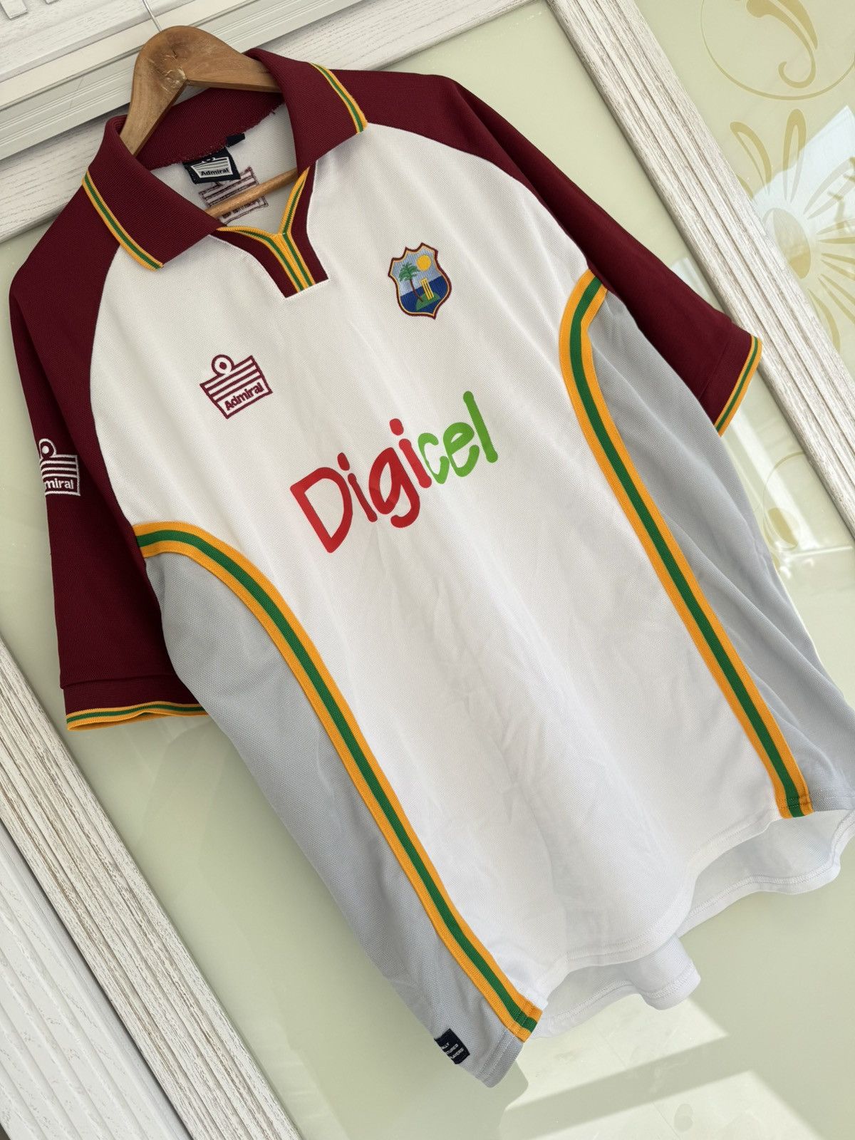 Vintage Vintage West Indies Cricket Shirt Admiral Shirt Kit Size US XXL / EU 58 / 5 - 4 Thumbnail