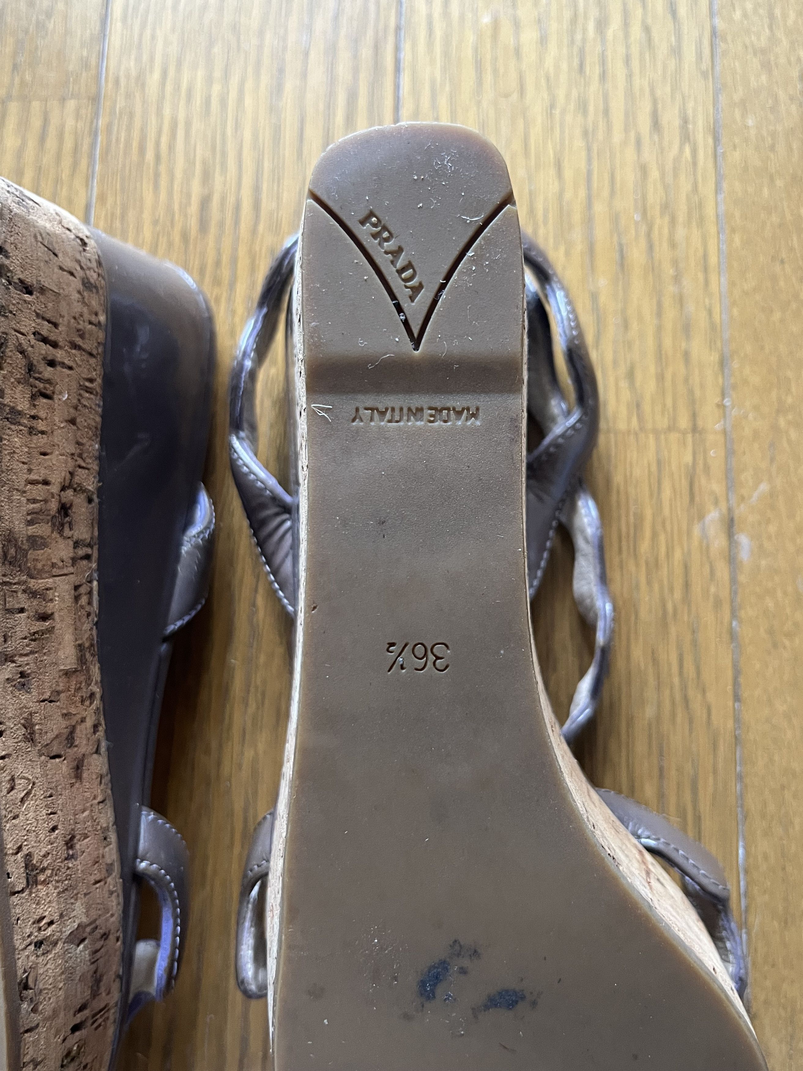 Prada Prada brown wedge heels. Size US 6.5 / IT 36.5 - 8 Thumbnail