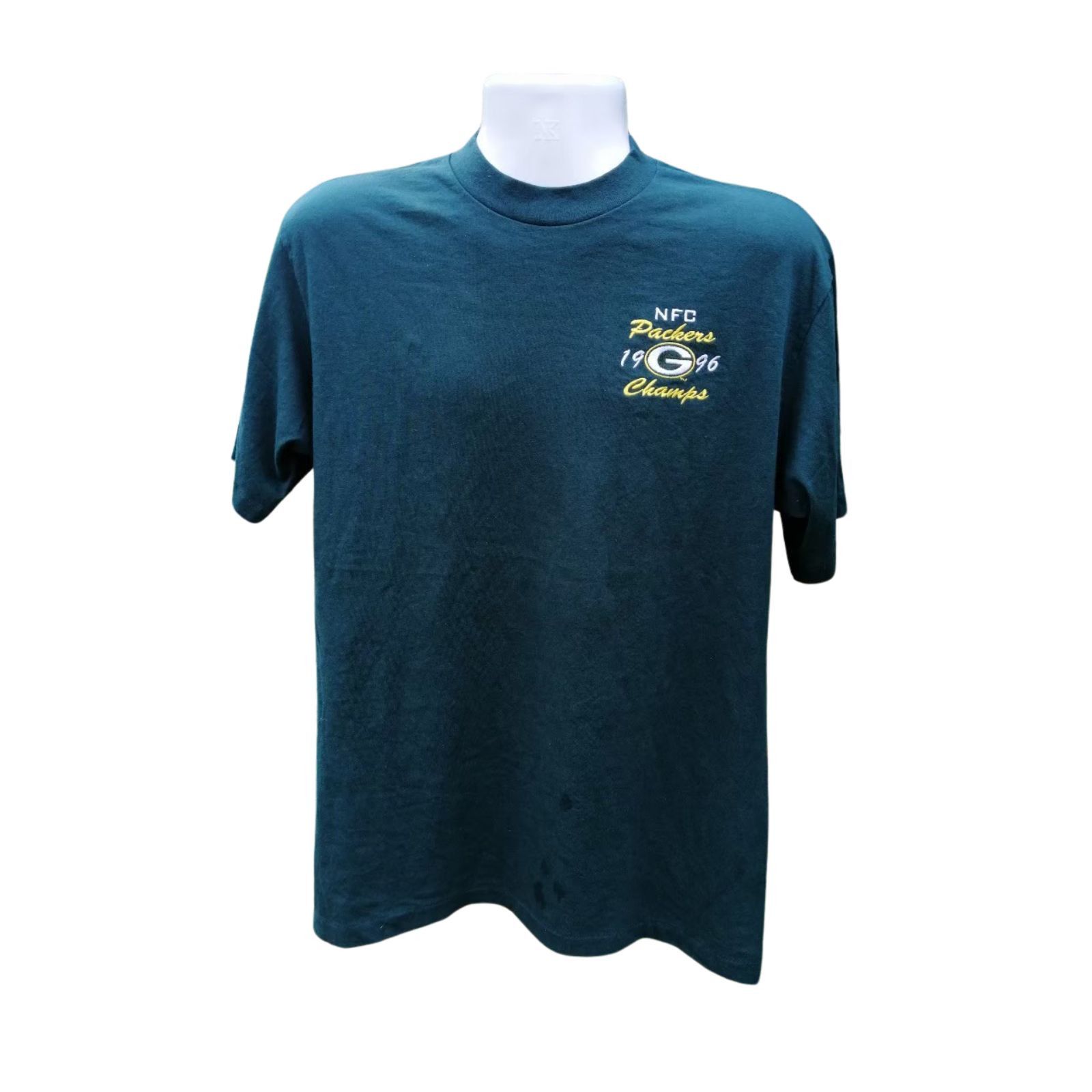 Majestic 90s vintage t shirt single stitch 1996 nfc packers champs Size US L / EU 52-54 / 3 - 1 Thumbnail