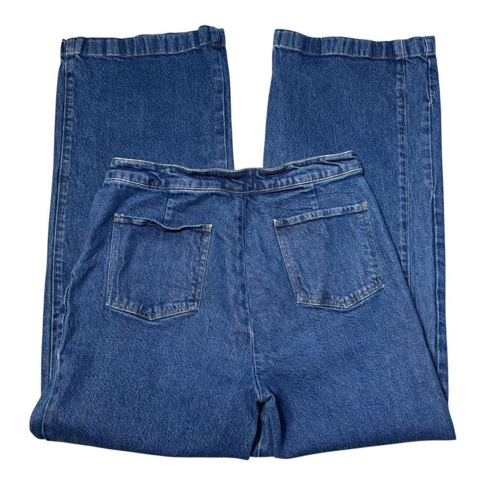 Frame FRAME Sailor Snap High Rise Wide Leg Jeans in Adele Size 31 Size 31" - 5 Thumbnail