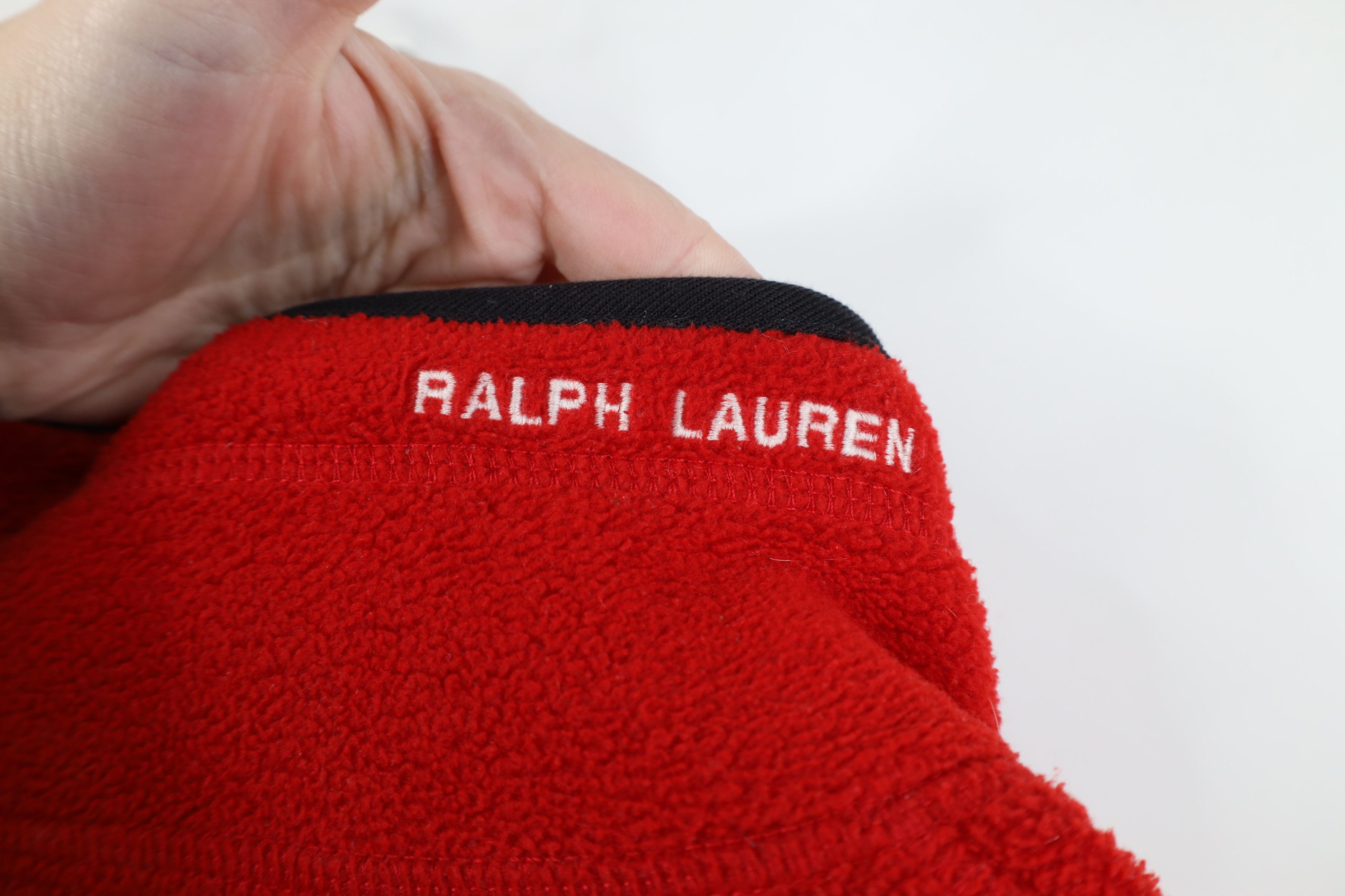Ralph Lauren Vintage 90s Ralph Lauren Elbow Patch Fleece Full Zip Jacket Size US XL / EU 56 / 4 - 13 Thumbnail