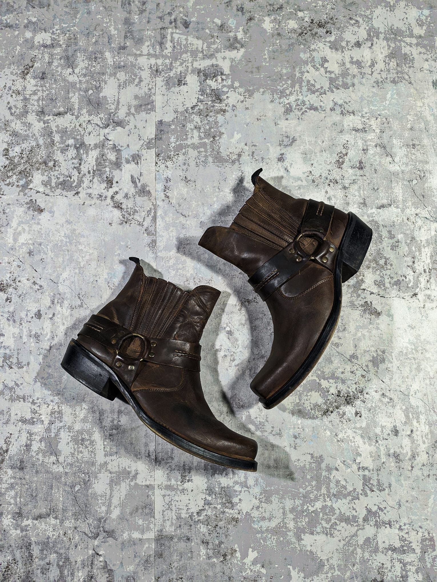 If Six Was Nine × Vintage vtg leather harness boots saint laurent 