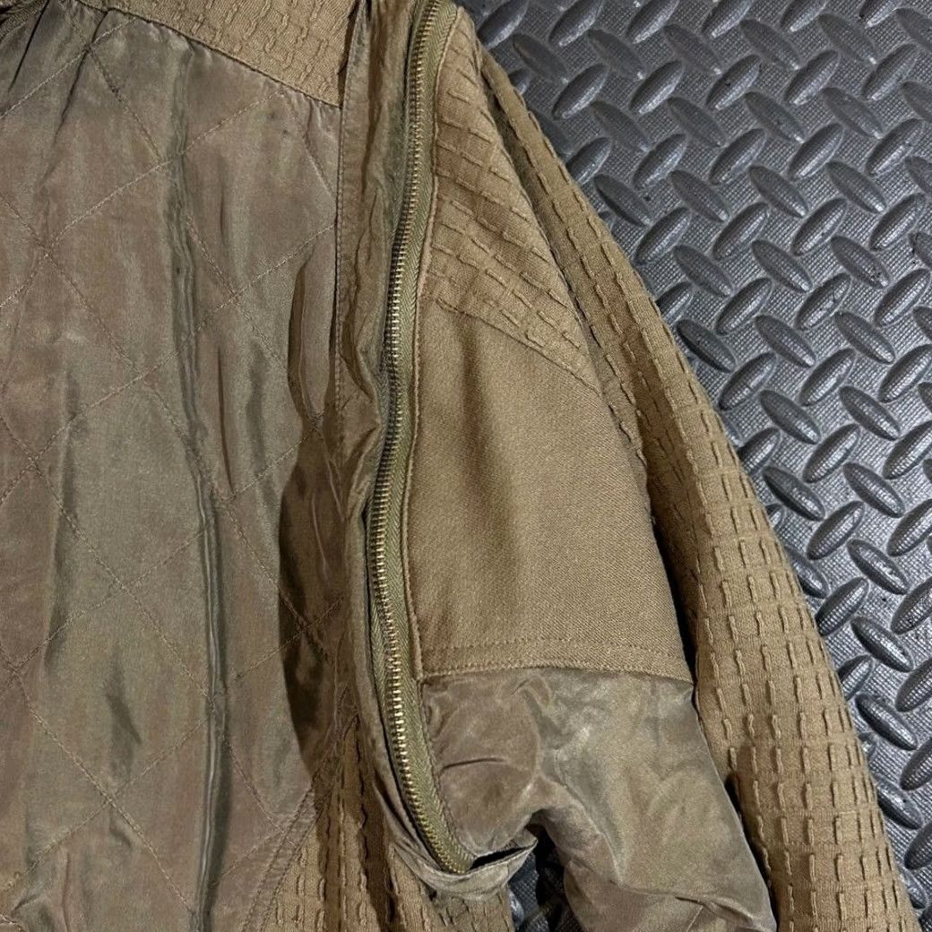 Vintage Mureli by Rousso Jacket Women's Small Brown Silk Blend Quilted Zip Up Bomber Coat Casual S Brown Women Regular Silk Blend Quilted Jacket Zip Up Casual Size S / US 4 / IT 40 - 4 Thumbnail