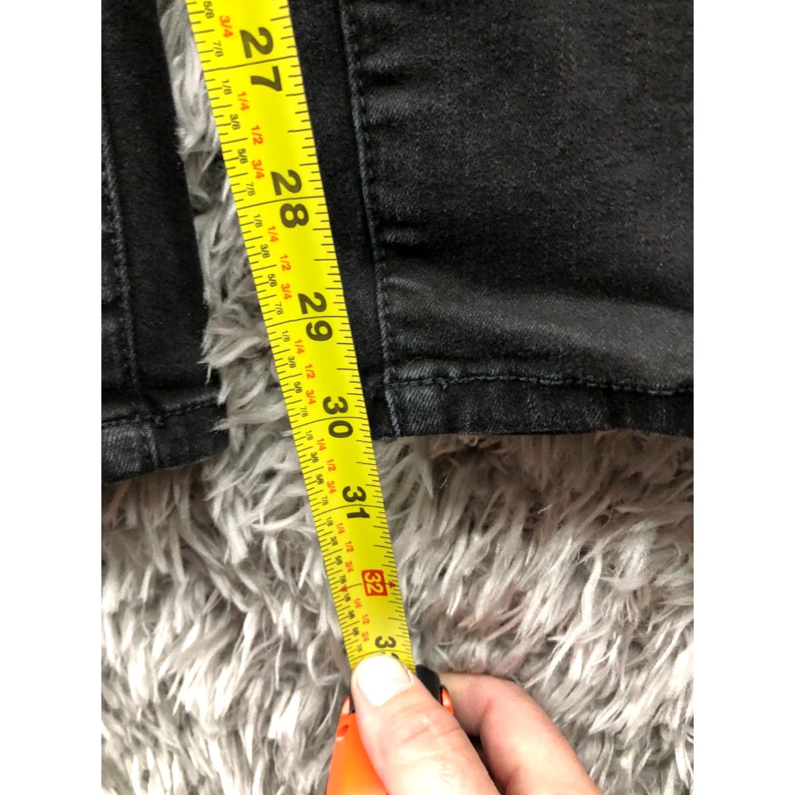 Vintage Maurices Jeans Skinny Dark Wash Black Denim Size M Womens Mid Rise 31 in 5-Pocket Regular Size 32" / US 10 / IT 46 - 3 Thumbnail