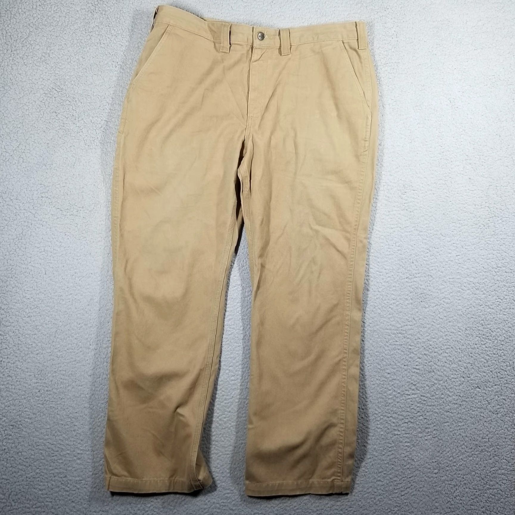 Carhartt VINTAGE Carhartt Mens Pants 38x30 Khaki Relaxed Fit Canvas Workwear Chino Trousers Size US 38 / EU 54 - 2 Thumbnail