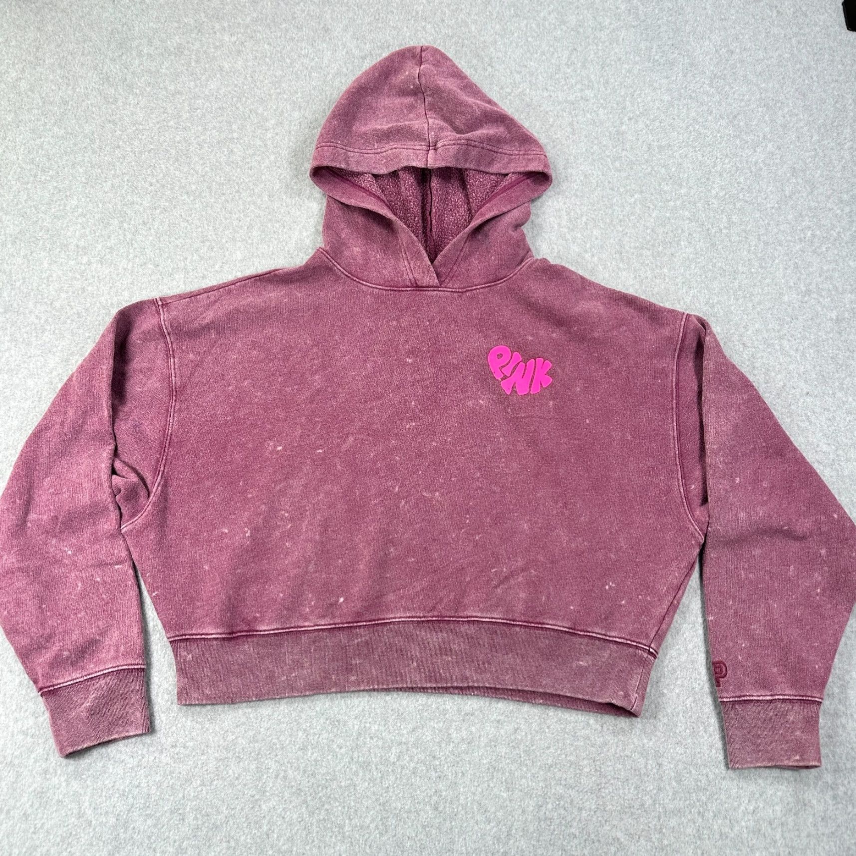 Victoria's Secret Victoria's Secret Pink Pullover Hoodie Purple Women's XS Crop Long Sleeve Hoodie Size XS / US 0-2 / IT 36-38 - 3 Thumbnail