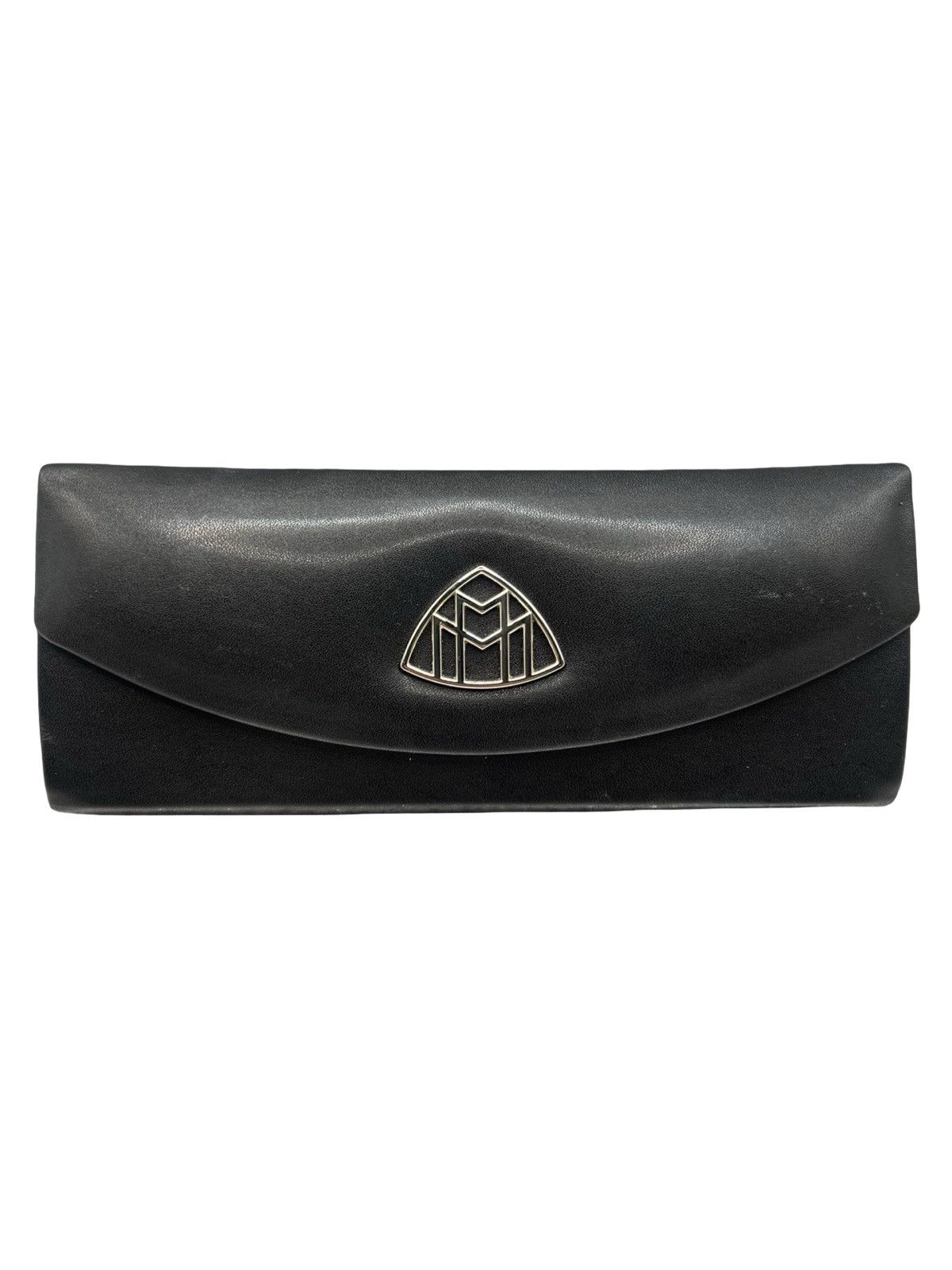 MAYBACH Eyewear Maybach Sunglasses Case – Black Leather with Signature Logo Size ONE SIZE - 1 Thumbnail