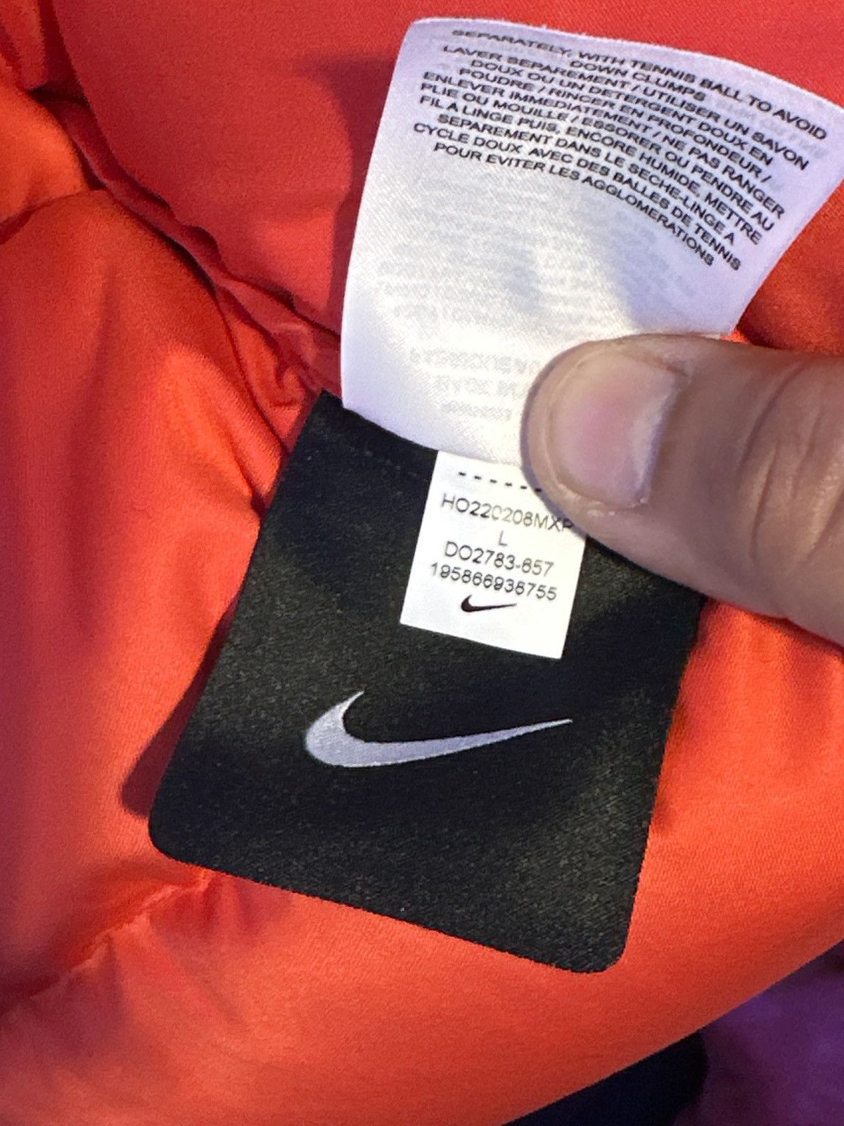 Drake Nike Nocta red puffer jacket Size US L / EU 52-54 / 3 - 5 Thumbnail