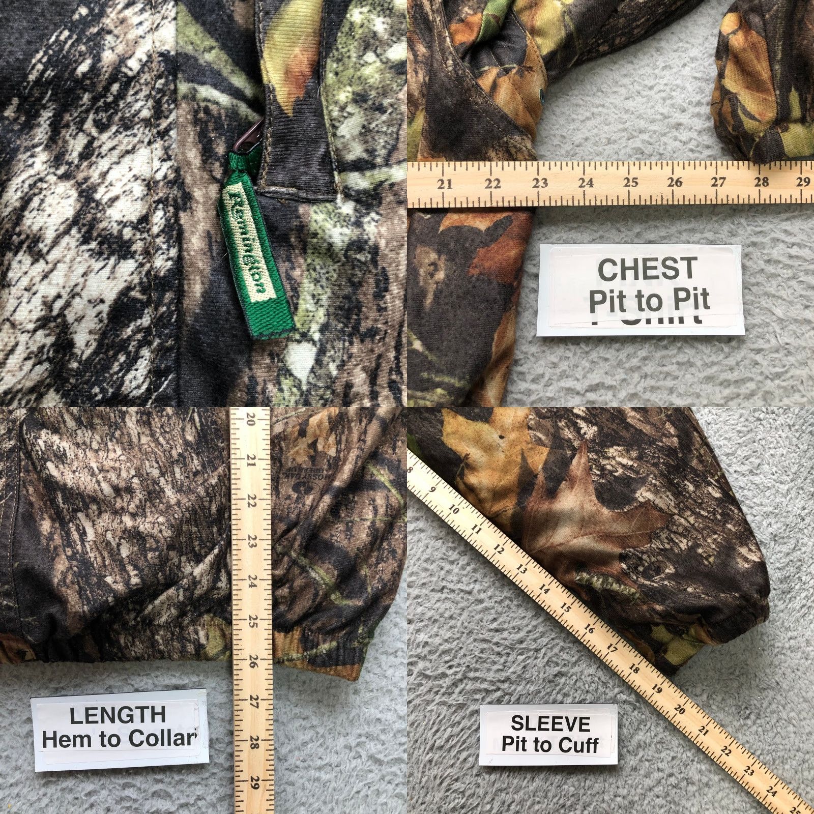 Vintage Remington Mossy Oak Break Up Camouflage Hunting Jacket Mens M Zip Button Bomber Size US M / EU 48-50 / 2 - 9 Thumbnail