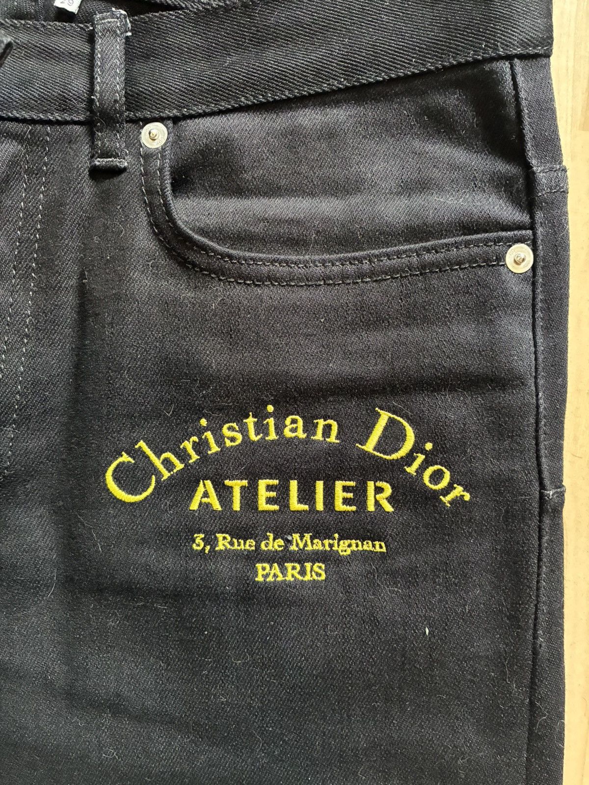 Dior Dior Atelier Embroided Black Jeans Size US 29 - 3 Thumbnail