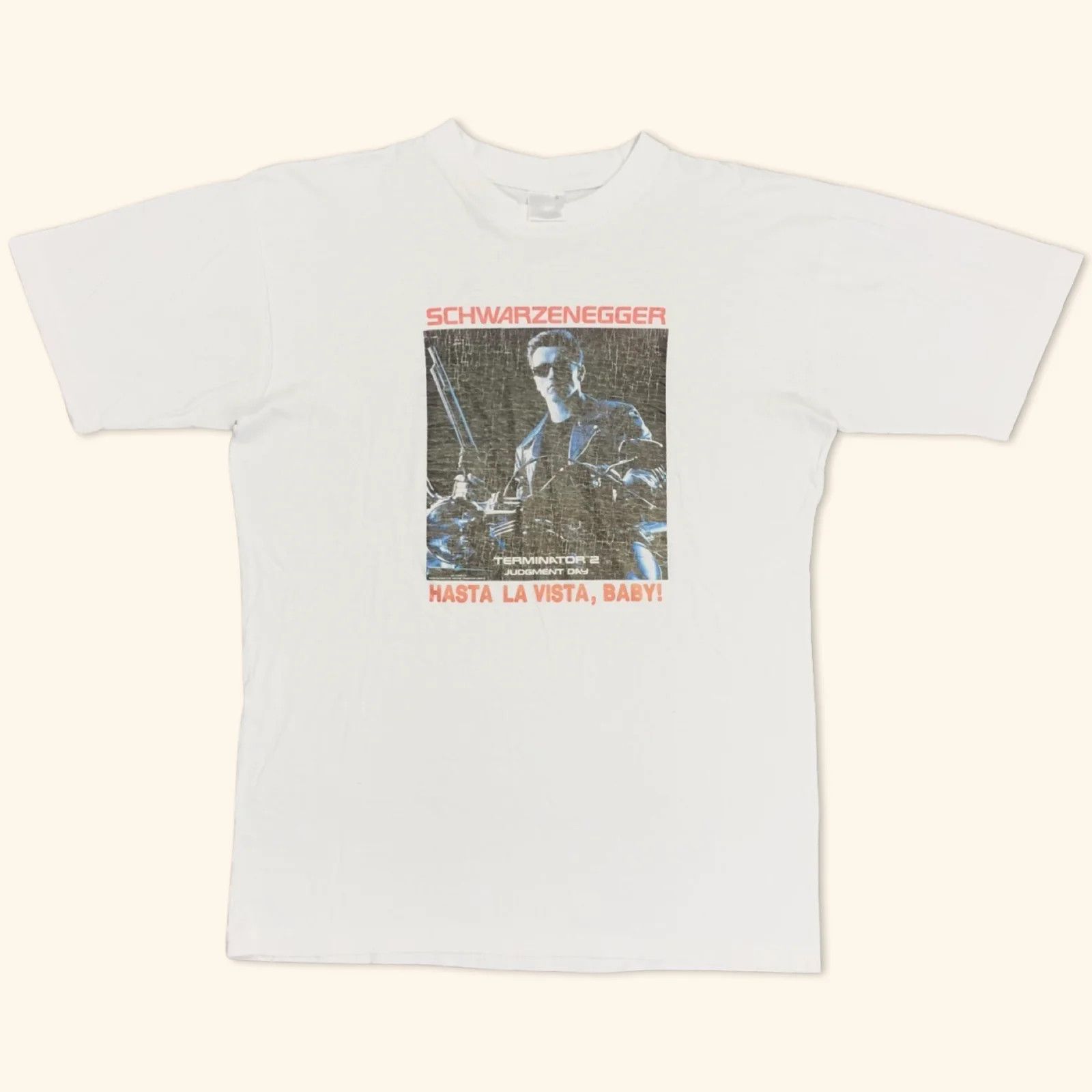 Vintage Arnold Schwarzenegger Terminator Judgement Day 1996 T-Shirt Size US M / EU 48-50 / 2 - 1 Thumbnail