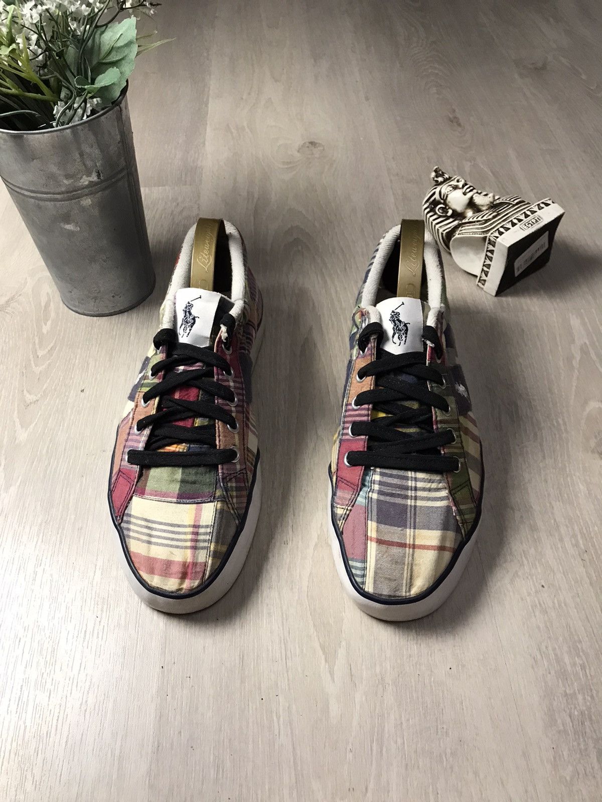 Vintage Polo Ralph Lauren checkered sneakers