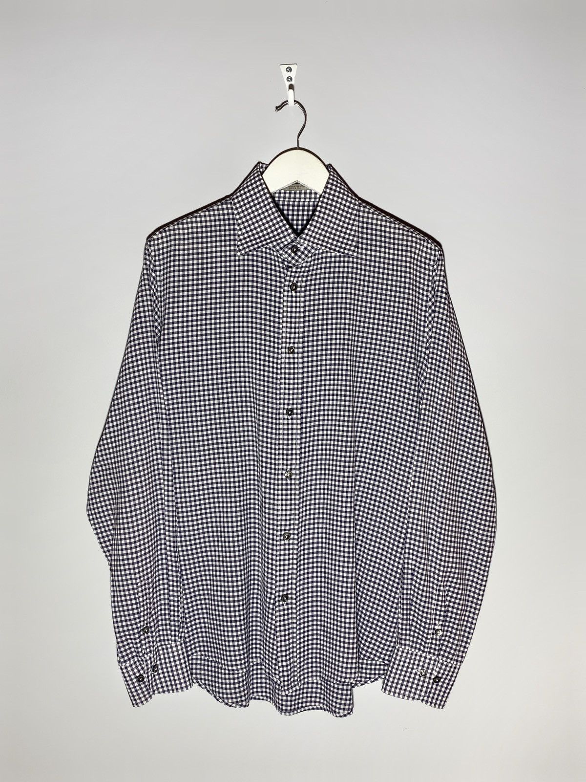 Bottega Veneta Bottega Veneta long sleeve checked shirt Size US L / EU 52-54 / 3 - 1 Thumbnail