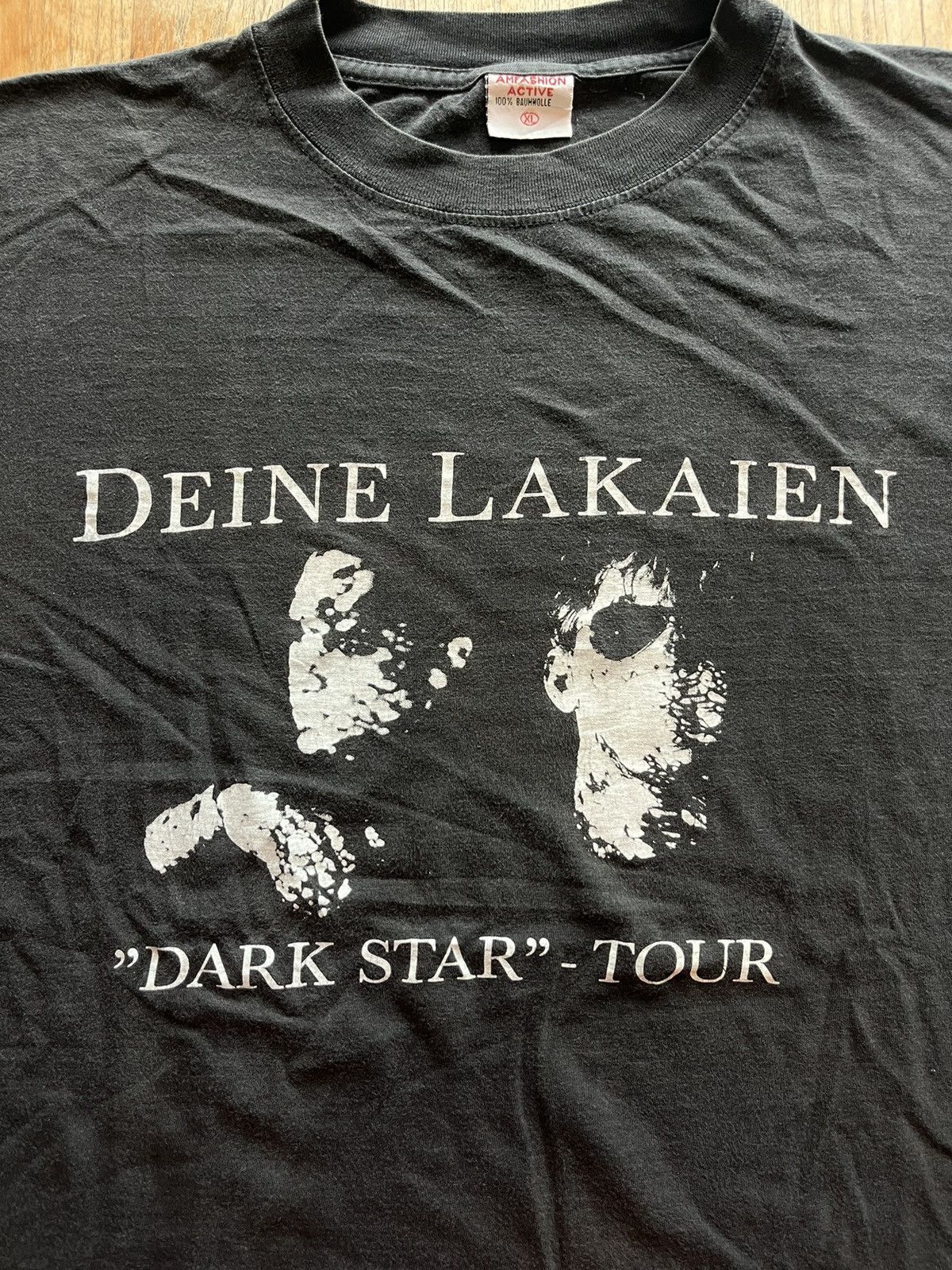 Band Tees × Vintage Vintage DEINE LAKAIEN “ Dark Star “ Tour 92’s T-shirt Size US XL / EU 56 / 4 - 5 Thumbnail