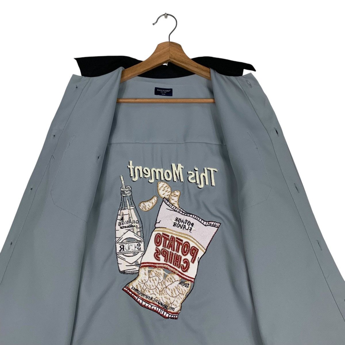 Japanese Brand BACK NUMBER Potato Chip Potage Flavor Shirt Jacket #1211-C55 Size US M / EU 48-50 / 2 - 12 Thumbnail