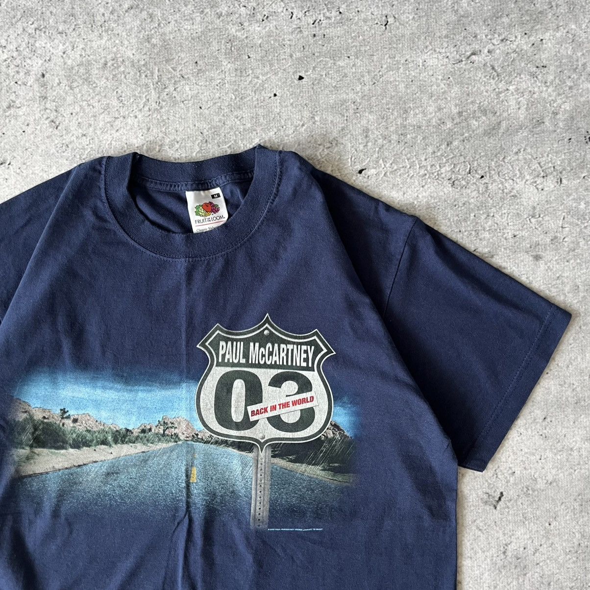Band Tees × Vintage Vintage Paul McCartney back in the world merch band tee 2003 Size US M / EU 48-50 / 2 - 3 Thumbnail
