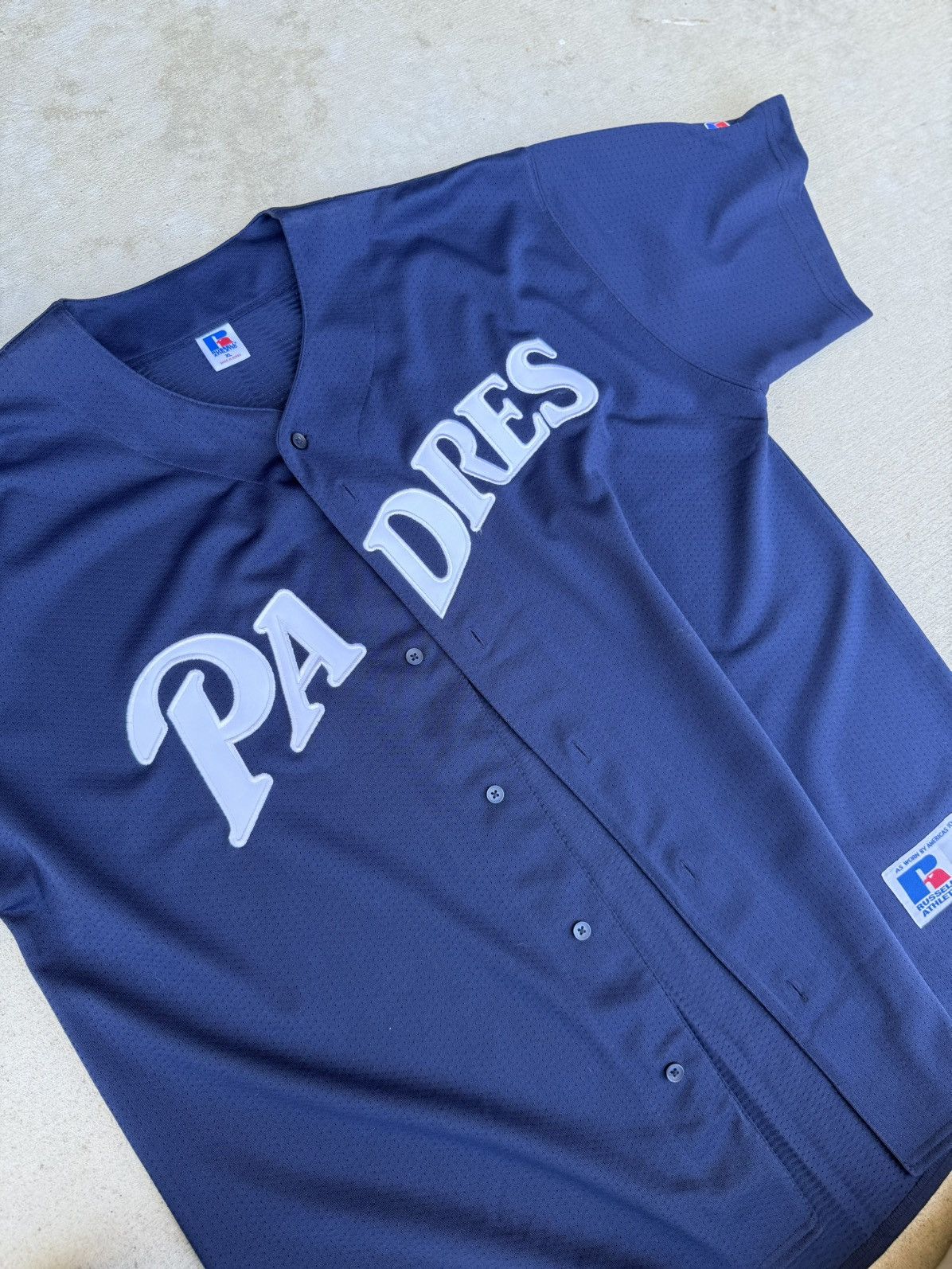 Vintage Vintage San Diego Padres Russel Jersey Size US XL / EU 56 / 4 - 3 Thumbnail