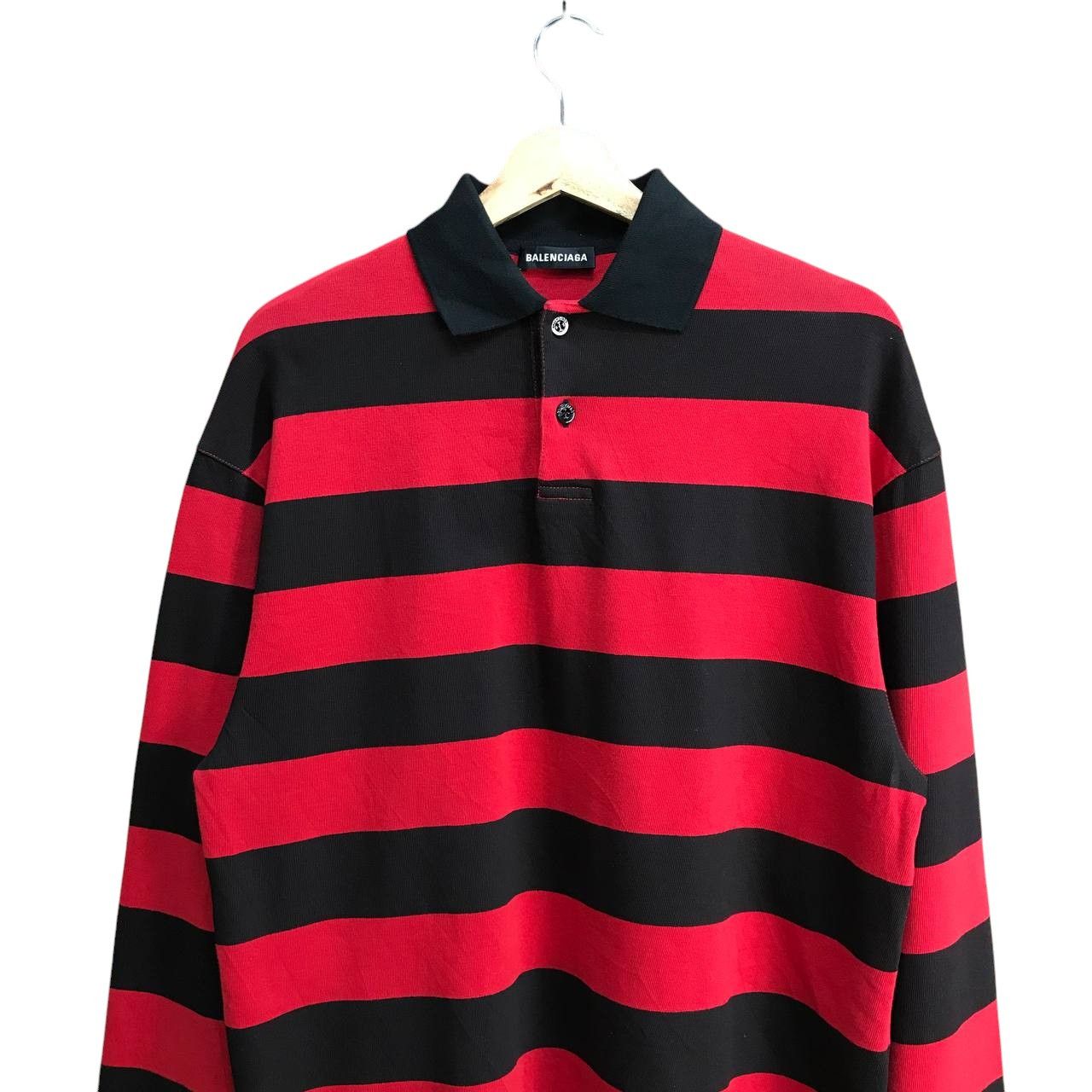 Balenciaga BALENCIAGA STRIPED RUGBY POLO Size US XXS / EU 40 - 8 Thumbnail
