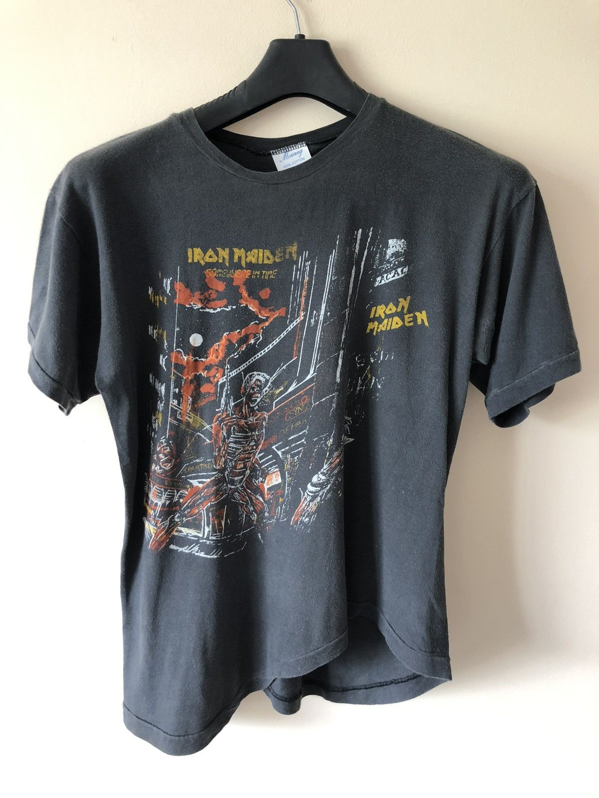 Iron Maiden × Vintage Vintage 80s Iron Maiden deconstructive rare shirt tee Size US S / EU 44-46 / 1 - 4 Thumbnail
