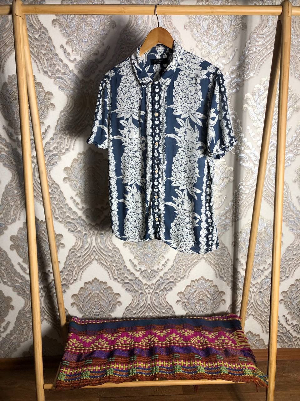 Japanese Brand × Vintage VERY RARE ALLSAINTS ANANAS DESIGNER SS SHIRT CASUAL Y2K 90s Size US M / EU 48-50 / 2 - 2 Thumbnail
