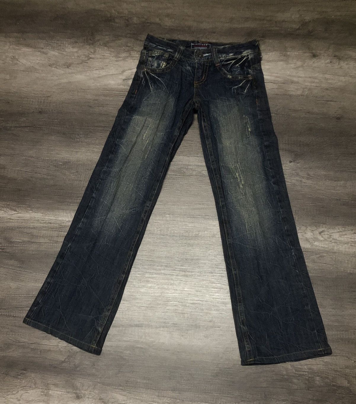Japanese Brand VINTAGE AFRICA TARO DENIM FLARED JEANS Size 28" / US 6 / IT 42 - 2 Thumbnail