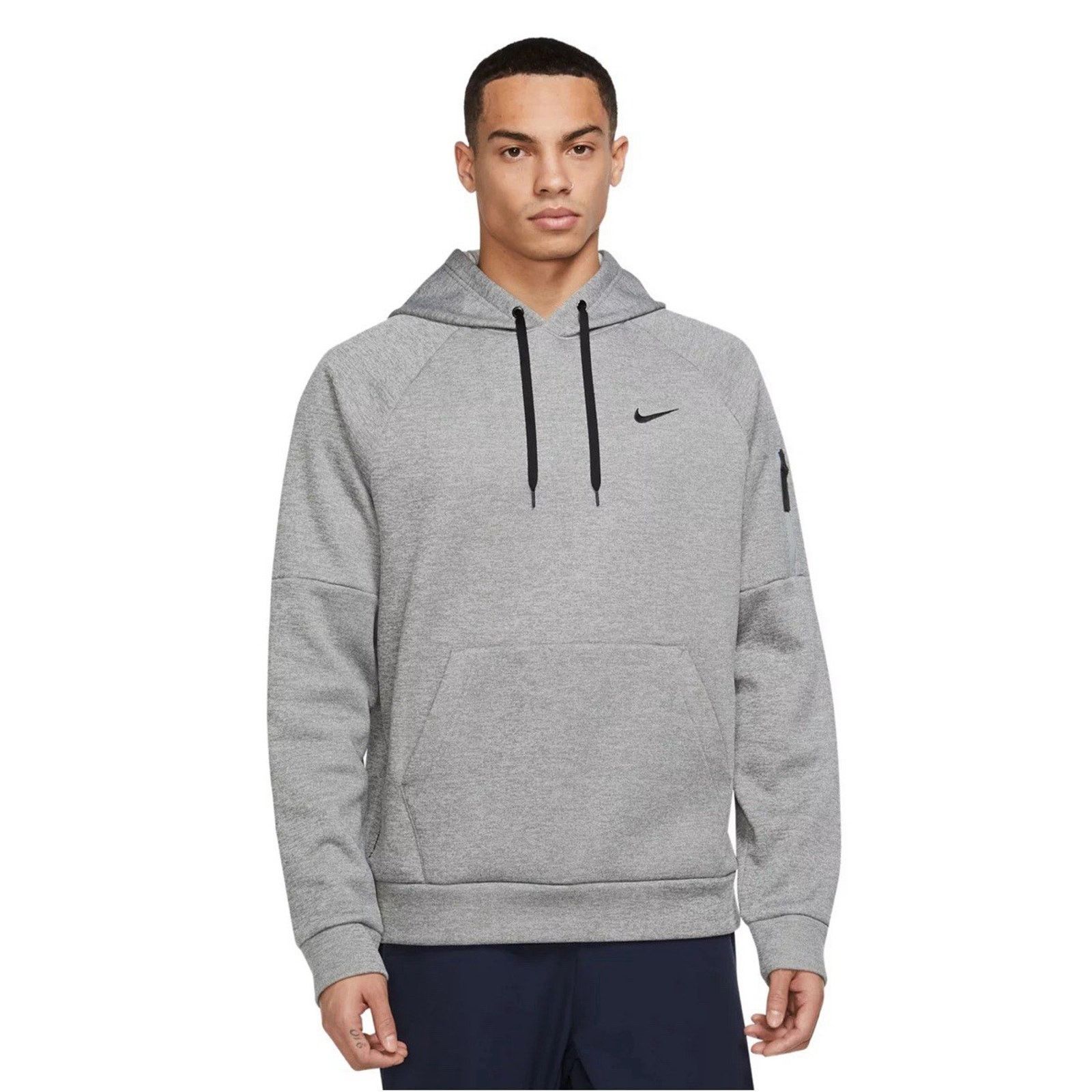 Nike Nike Therma-FIT Zip Pocket Pullover Fitness Hoodie Gray Size US S / EU 44-46 / 1 - 1 Thumbnail