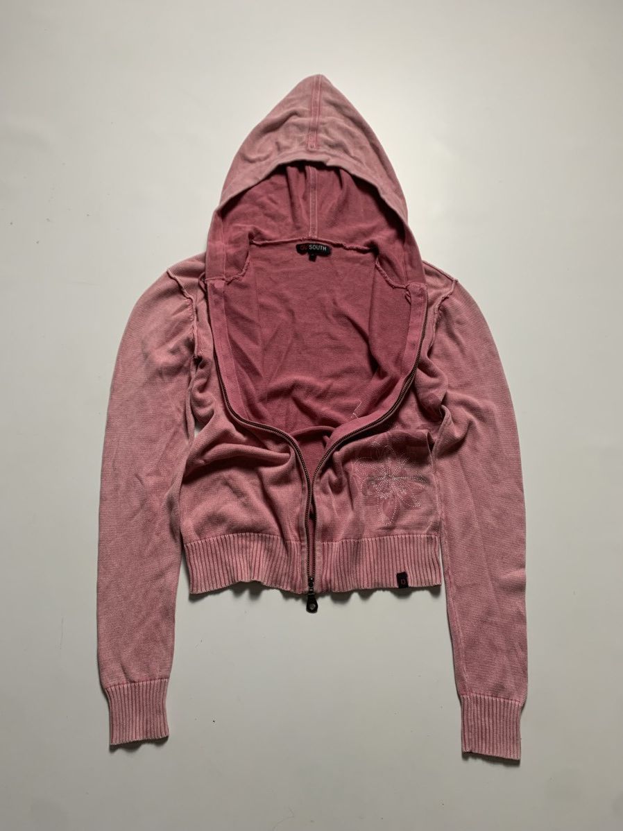Hysteric Glamour × Japanese Brand × Jean Paul Gaultier AVANT GARDE PRINTED WASHED ZIP CARDIGAN SWEATER HOODIE Size M / US 6-8 / IT 42-44 - 6 Thumbnail