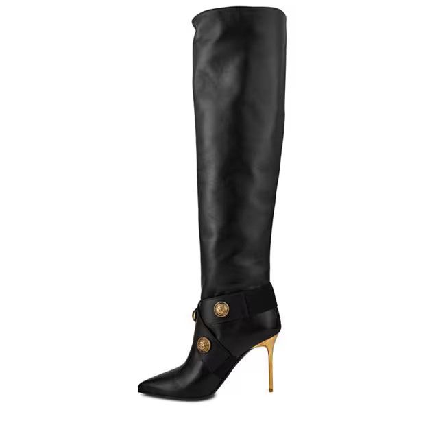 Balmain o1g2r1mq0924 Heeled Boots in Noir Size US 7 / IT 37 - 2 Thumbnail