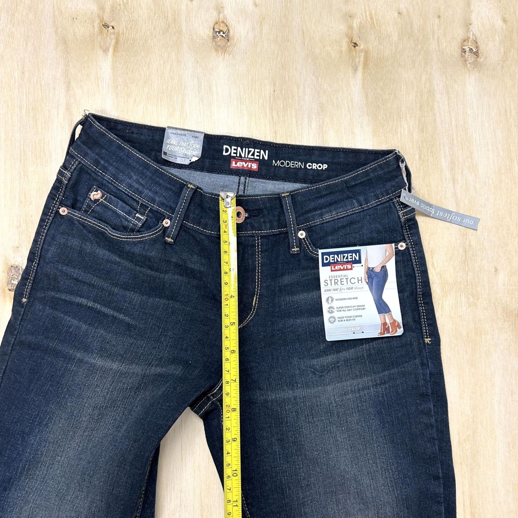 Denizen DENIZEN from Levi's Jeans Womens 2 Dark Wash Slim Stretch Denim Crop Size 26" / US 2 / IT 38 - 7 Thumbnail