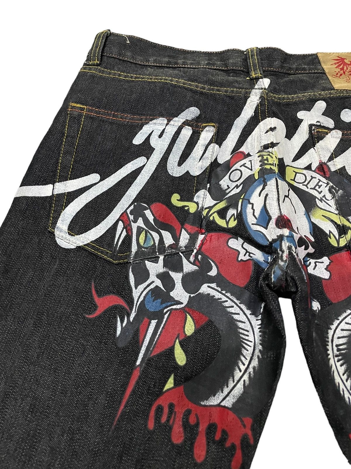 Hysteric Glamour × Japanese Brand × Maharishi Y2k Yuletide Japan Yakuza Tattoo Raw Jeans Size US 32 / EU 48 - 11 Thumbnail