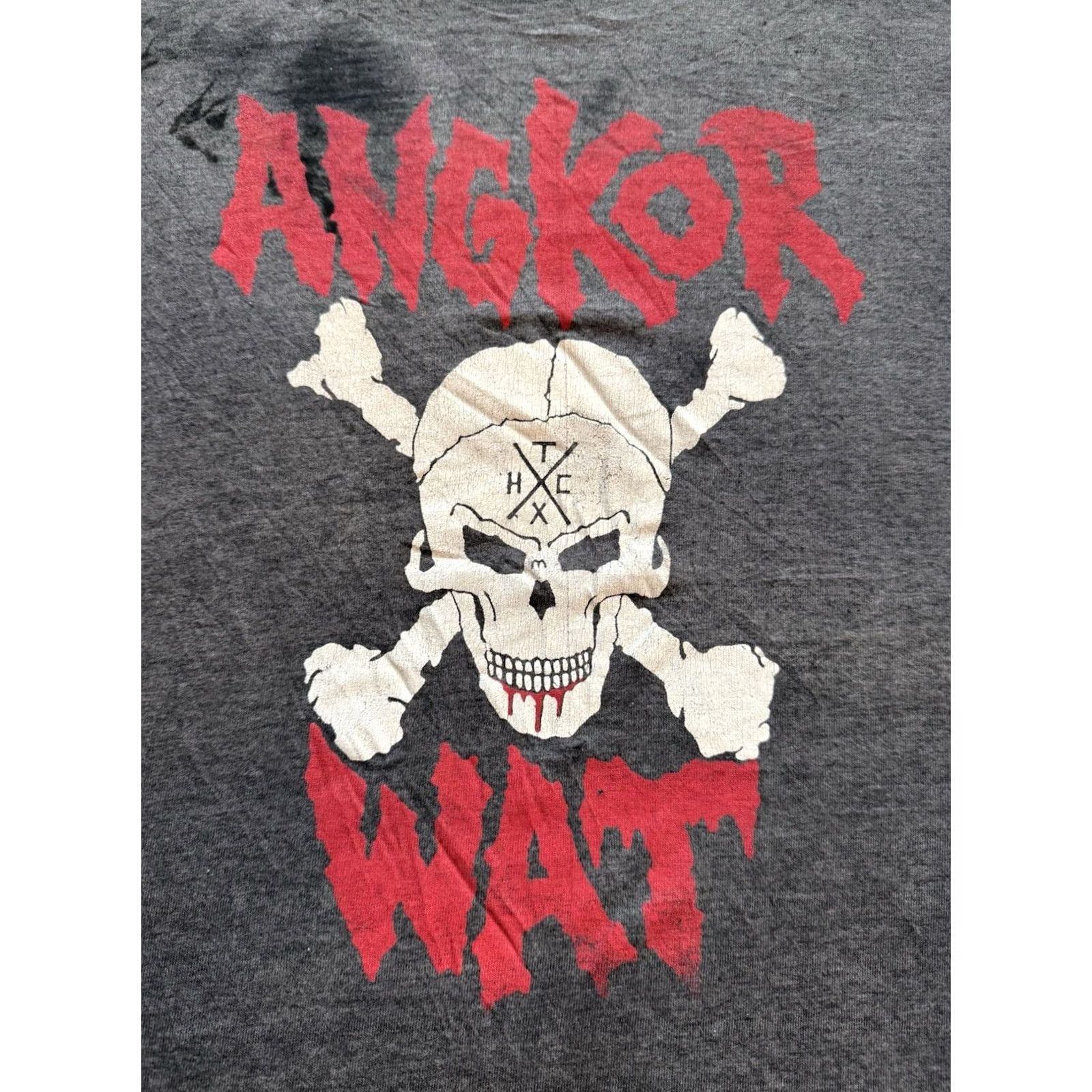 Hanes Vintage Angkor Wat T Shirt M Texas Hardcore Punk Band Thrash Metal 1987 Sz Size US M / EU 48-50 / 2 - 2 Thumbnail