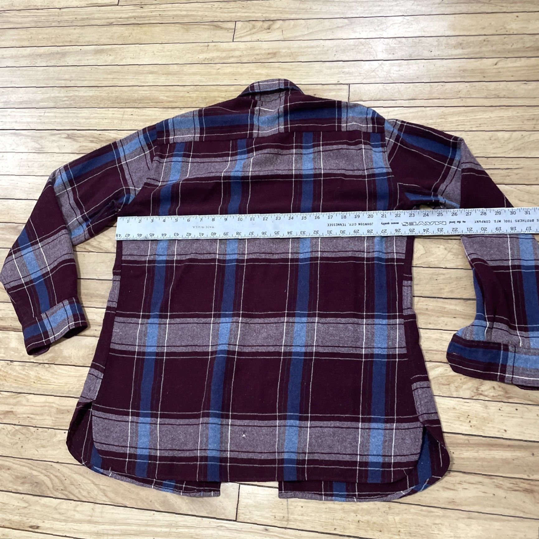 Vintage VINTAGE The Sundays Shirt Men L Plaid Flannel 80s 90s Button-Up Outdoor Purple-Red Collared Casual Size US L / EU 52-54 / 3 - 6 Thumbnail