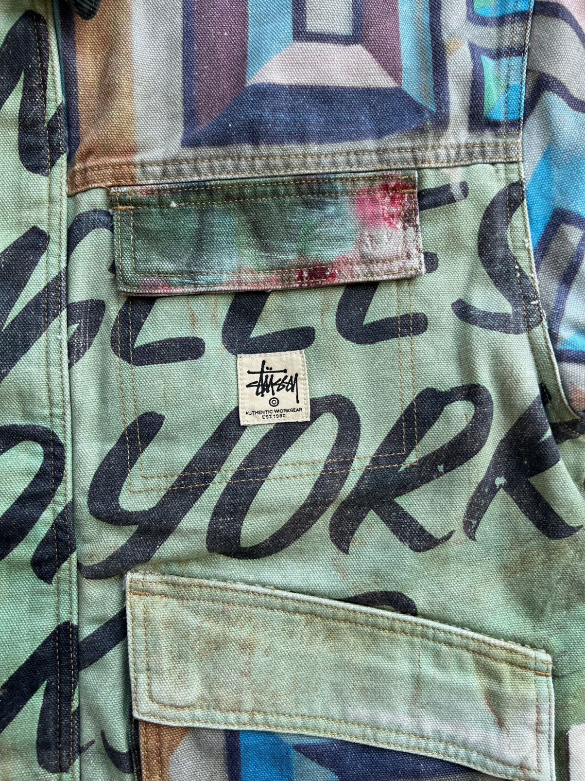 Stussy Stussy x Alfonso Gonzales Jr. Canvas Work Jacket Large Size US M / EU 48-50 / 2 - 4 Thumbnail