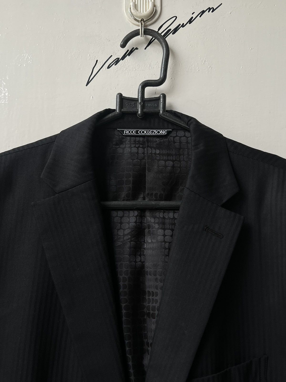 Issey Miyake FICCE COLLEZIONE By Yoshiyuki Konishi Striped Black Suit Size US S / EU 44-46 / 1 - 4 Thumbnail