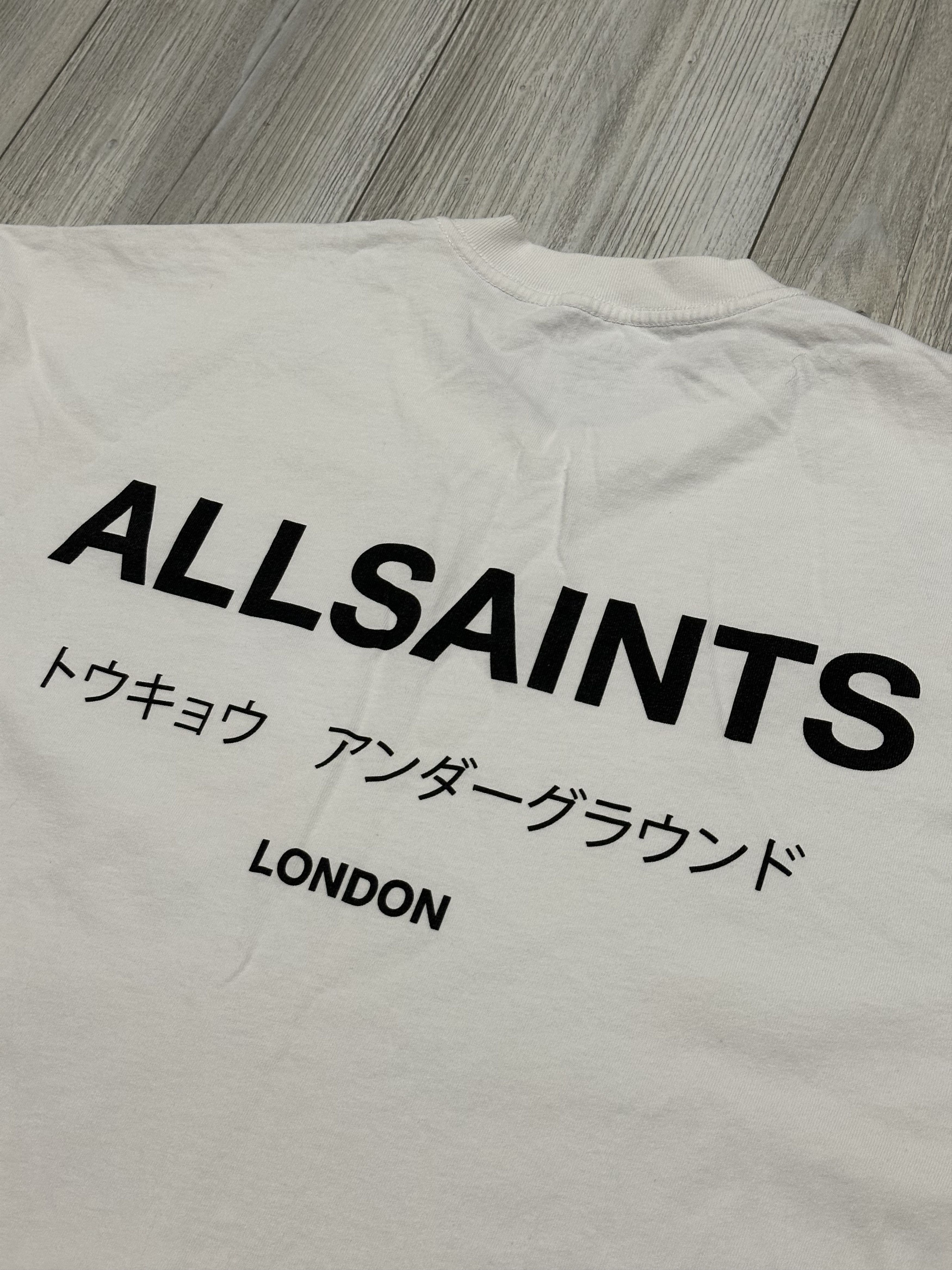 Allsaints AllSaints London Underground Crew White Big Logo T-shirt Size US L / EU 52-54 / 3 - 2 Thumbnail