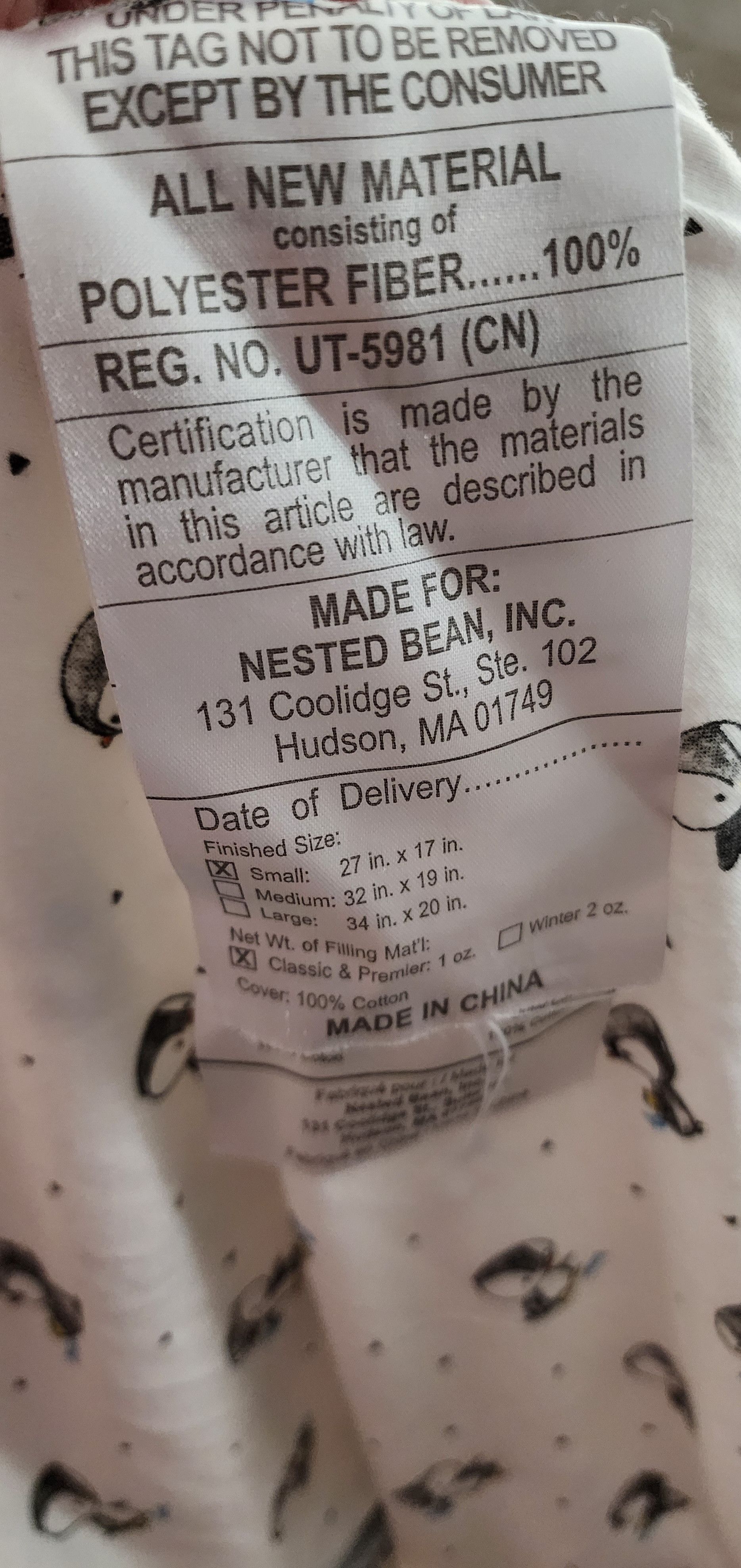 Other Nested Bean Baby Zen Sack Premier Penguin Sleep S 0-6 Months Size ONE SIZE - 4 Thumbnail