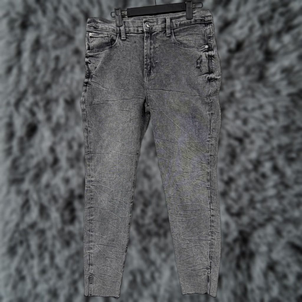 Vintage Kensie The Kelsey Jeans Womens 10/30 Gray High Rise Skinny Denim Edgy Streetwear Size 32" / US 10 / IT 46 - 1 Thumbnail