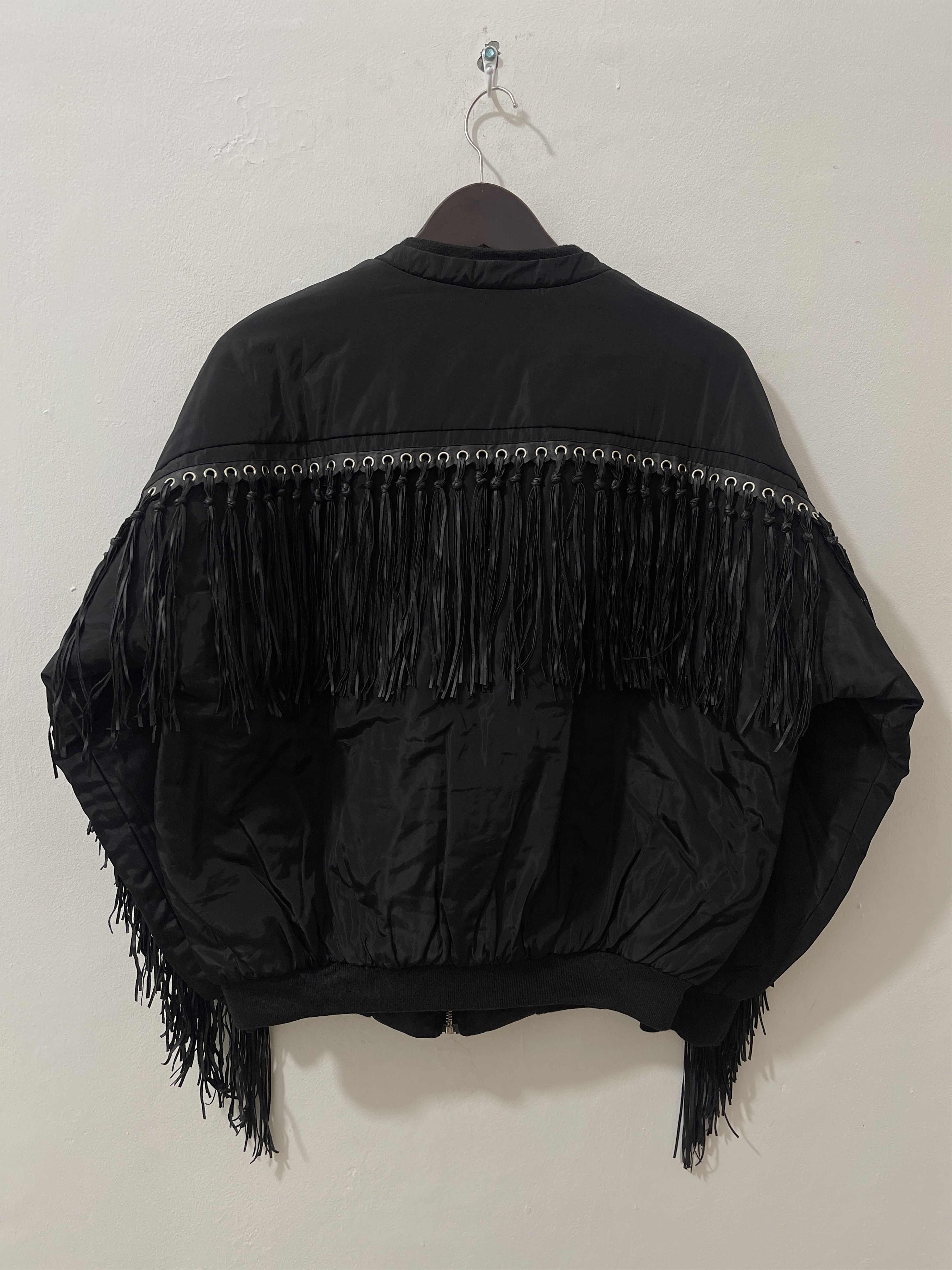 Japanese Brand Vintage Japan Design Unknwn Fringe Bomber Jacket Size US XL / EU 56 / 4 - 3 Thumbnail