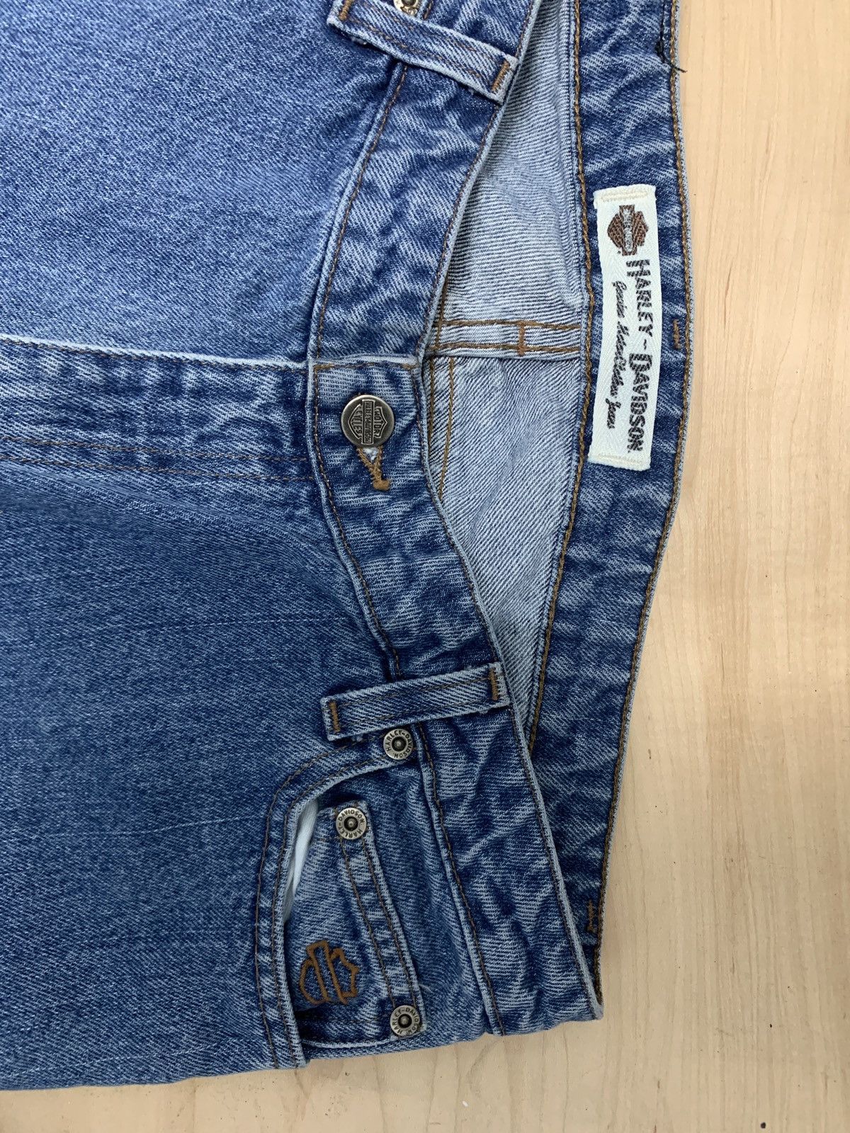 Harley Davidson × Vintage Harley-Davidson jeans Size 34" / US 12 / IT 48 - 2 Thumbnail