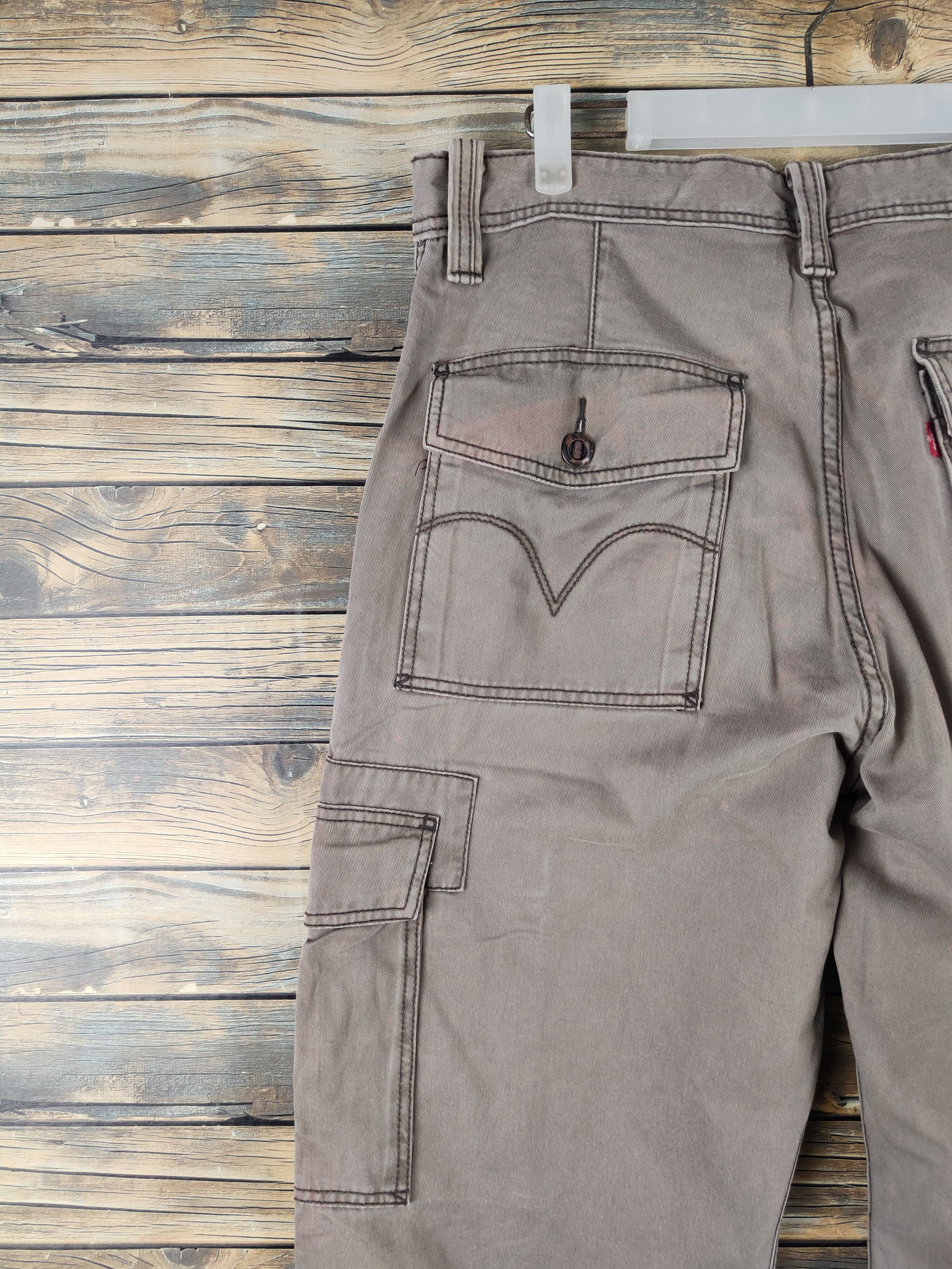 Levi's DL Levi's Brown Faded Multipocket Tactical Cargo Pants #1325 Size US 34 / EU 50 - 9 Thumbnail