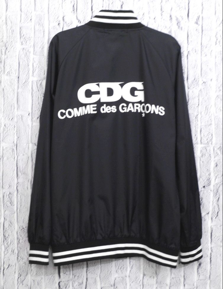 [ Comme Des Garcons Nylon Jacket Baseball Blouson in Black, Men's