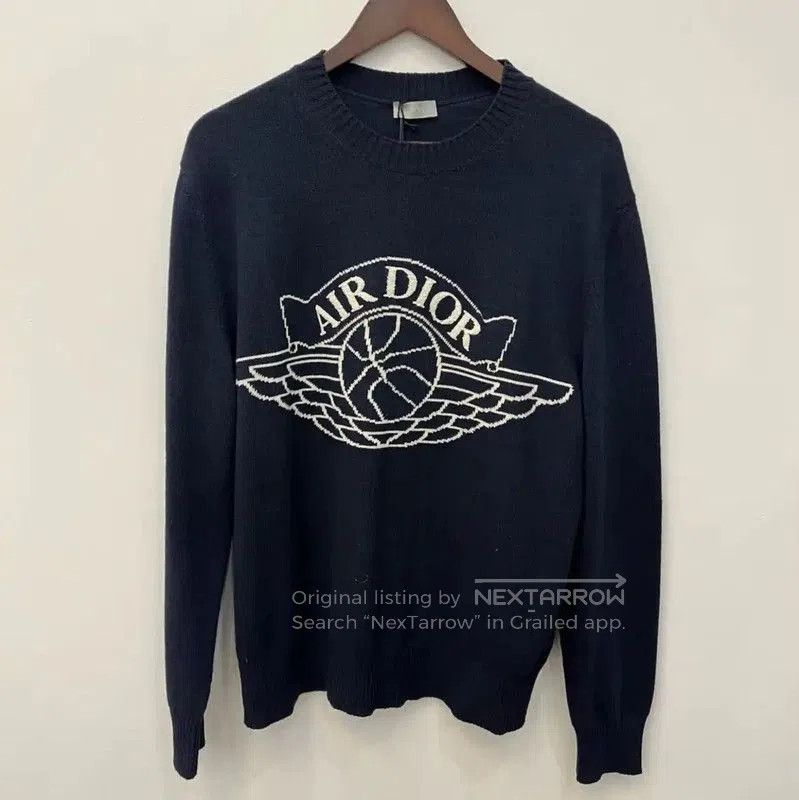 Dior Dior Men's Long Sleeve Navy Cashmere Sweater . Size US M / EU 48-50 / 2 - 6 Thumbnail