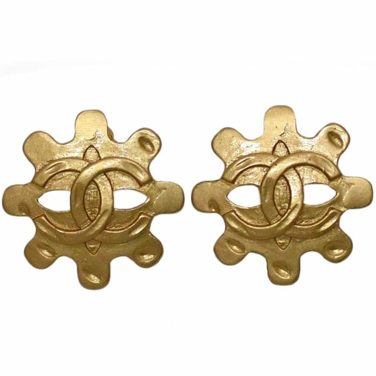 Chanel CHANEL Earrings Gold Plated Size ONE SIZE - 1 Thumbnail