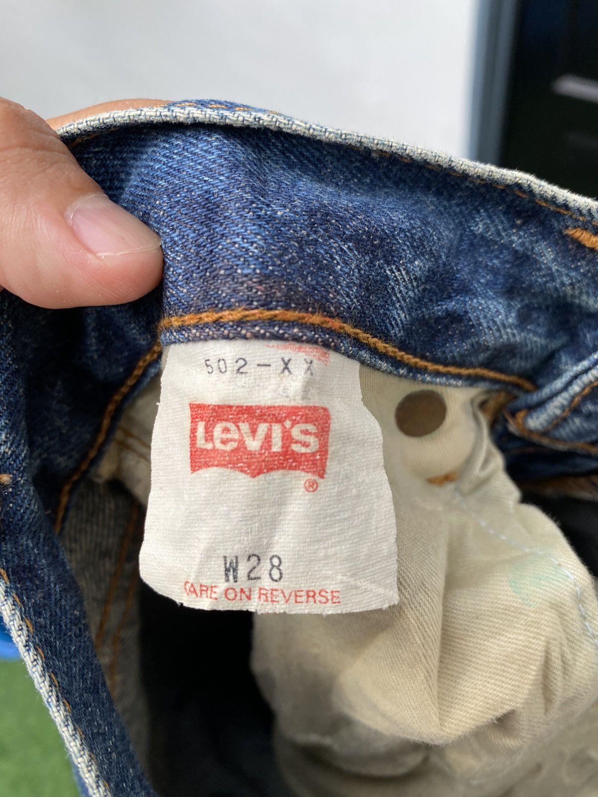 Levi's Vintage Clothing W28x36 Vintage levi's 502 redline big E denime Size 28" / US 6 / IT 42 - 8 Thumbnail