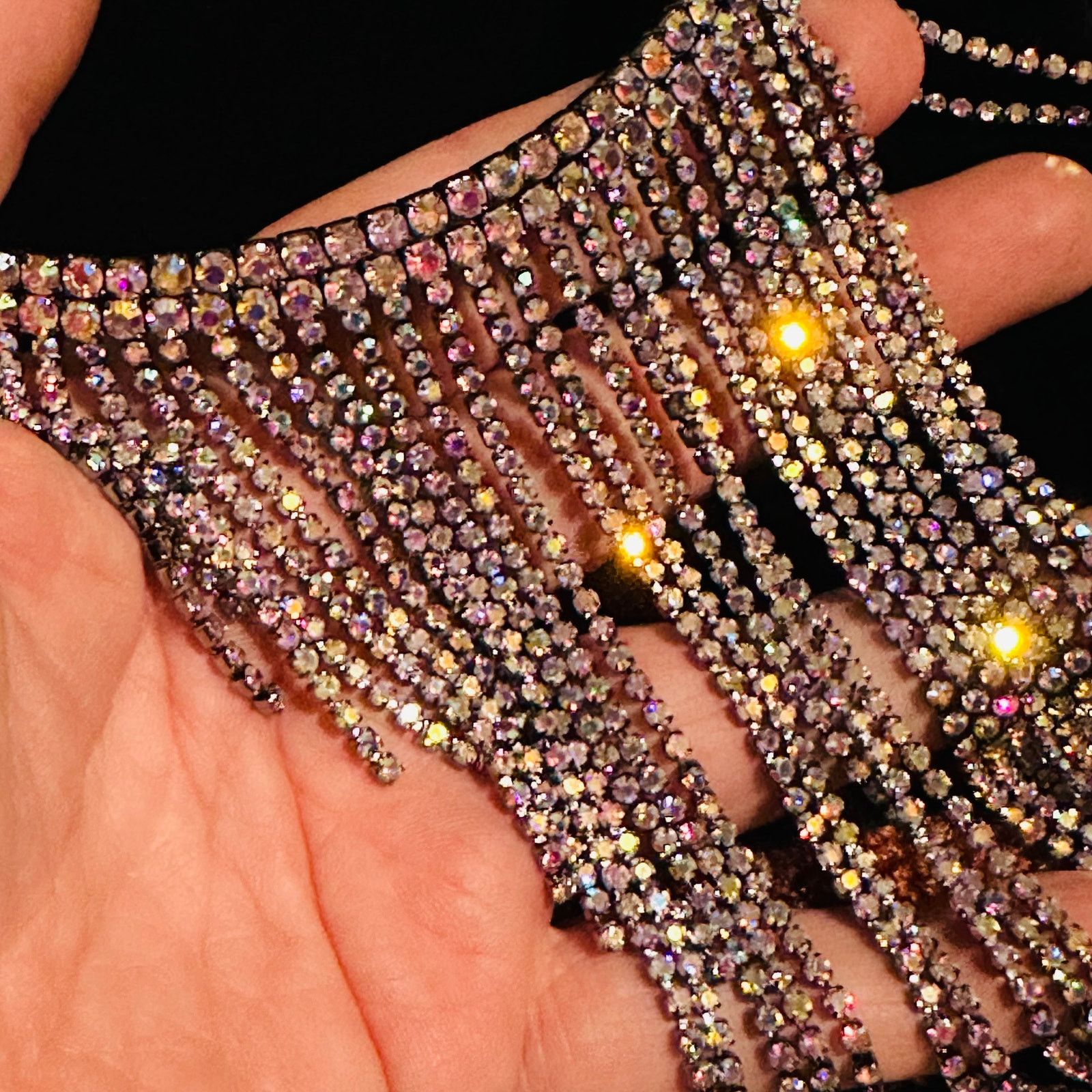 The Unbranded Brand Amrita Singh Statement AB Crystal Choker Size ONE SIZE - 3 Thumbnail