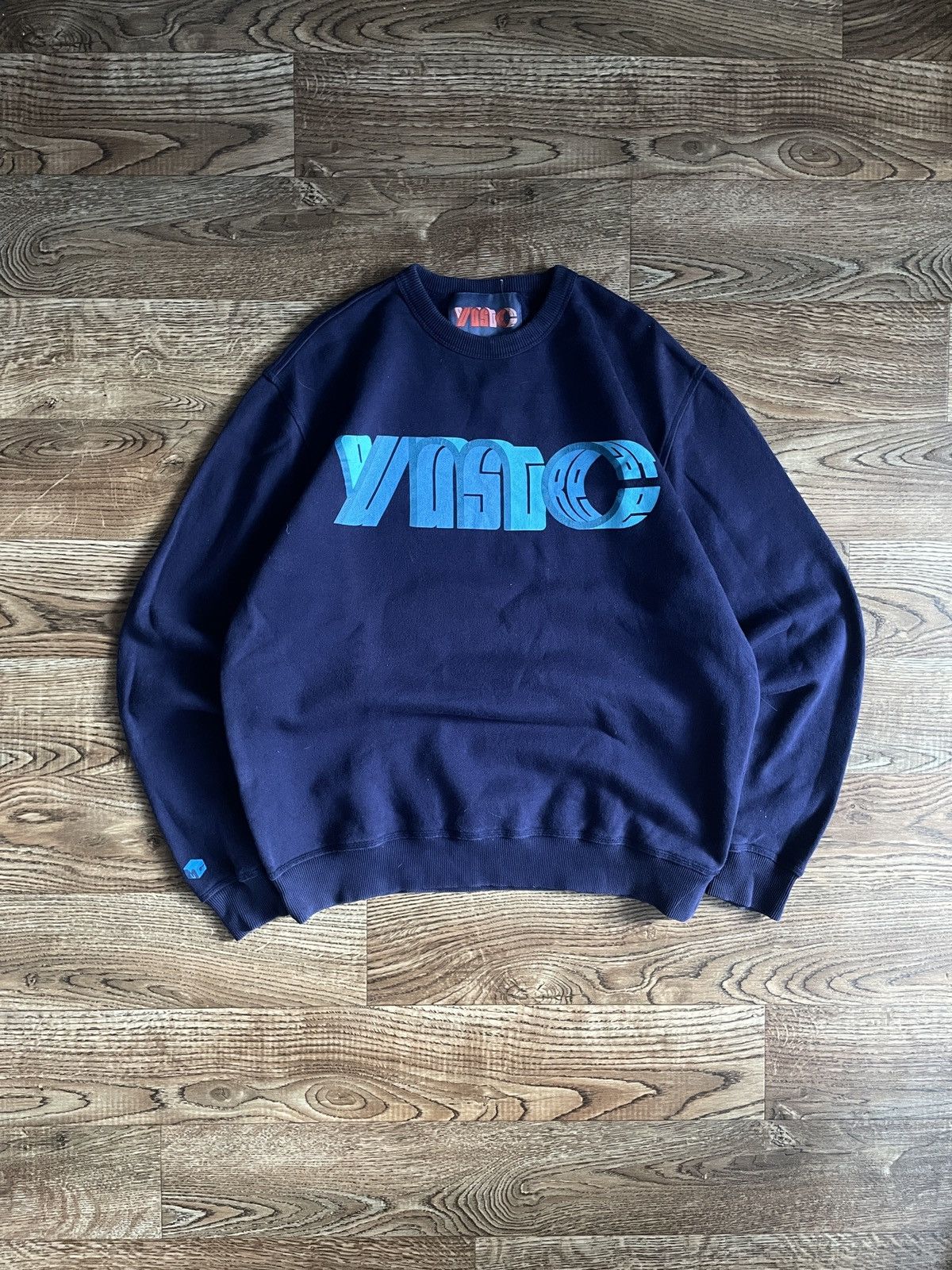 Japanese Brand YMC blue sweatshirt vintage 90s streetwear Y2K big logo Size US M / EU 48-50 / 2 - 1 Thumbnail