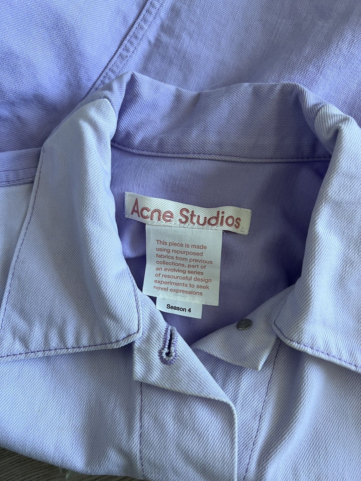 Acne Studios × SSENSE [Rare Find] Acne Studios two-tone denim jacket Size US XS / EU 42 / 0 - 2 Thumbnail