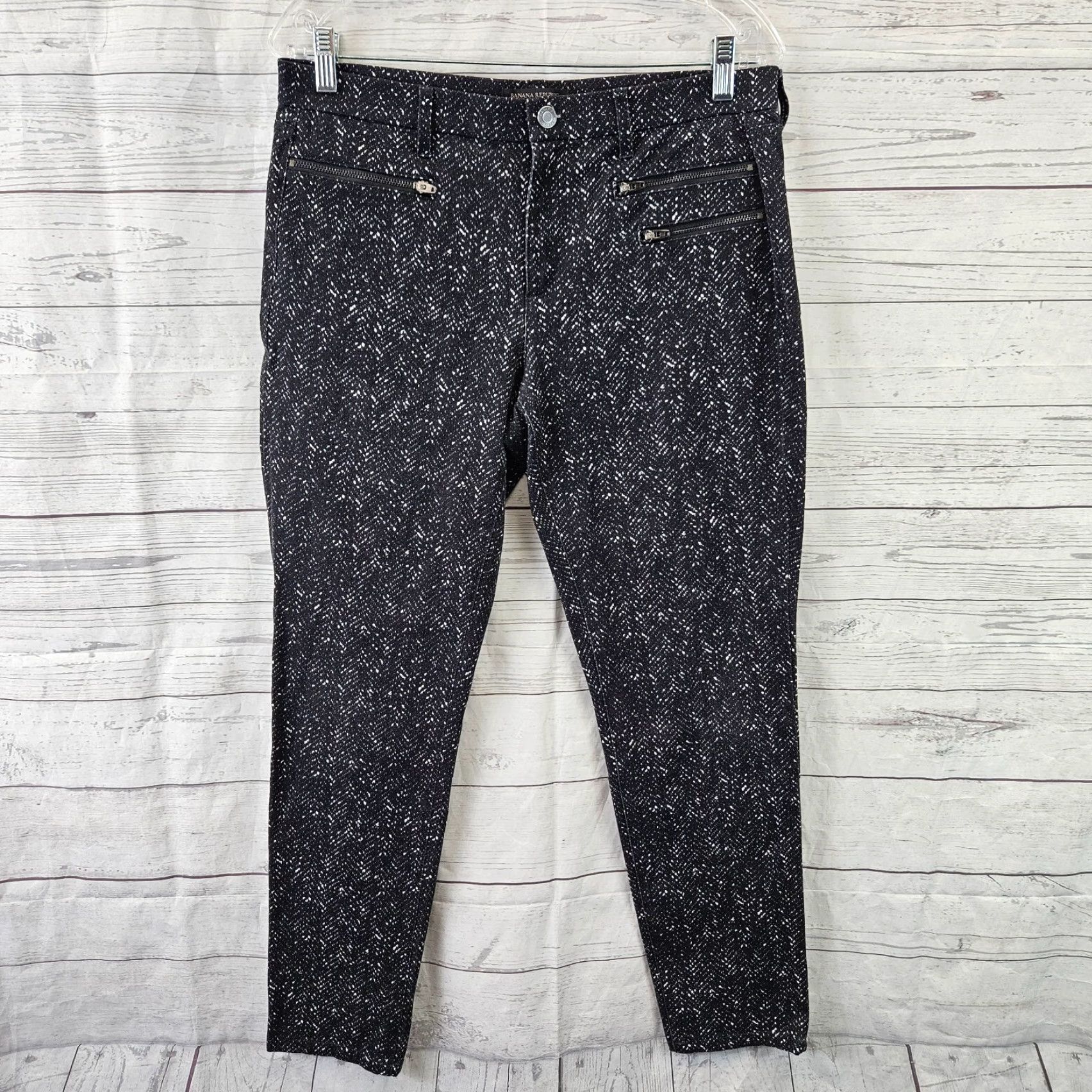 Banana Republic Banana Republic Sloan Pants Womens Sz 10 Black Skinny Flat Front Ankle Budget? Size 32" / US 10 / IT 46 - 2 Thumbnail